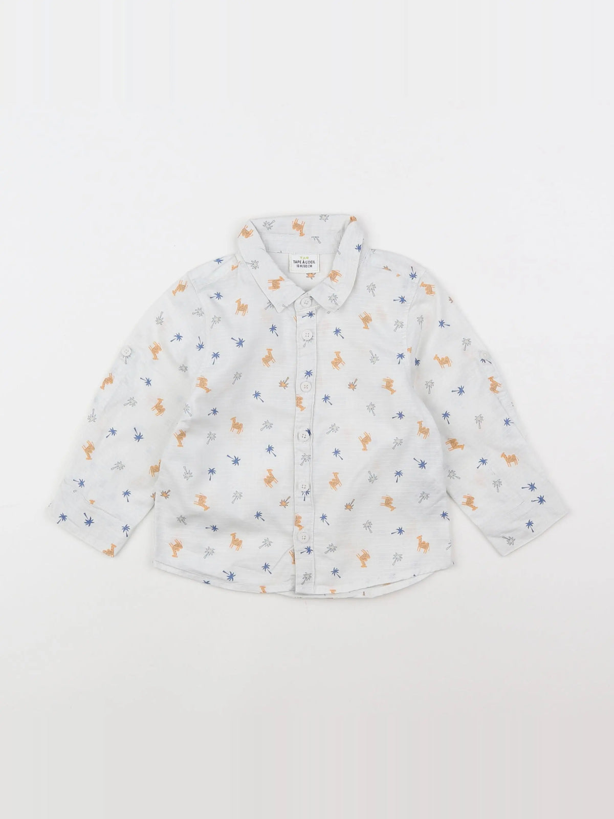 Tape à l'oeil - chemise blanc - 18 mois
