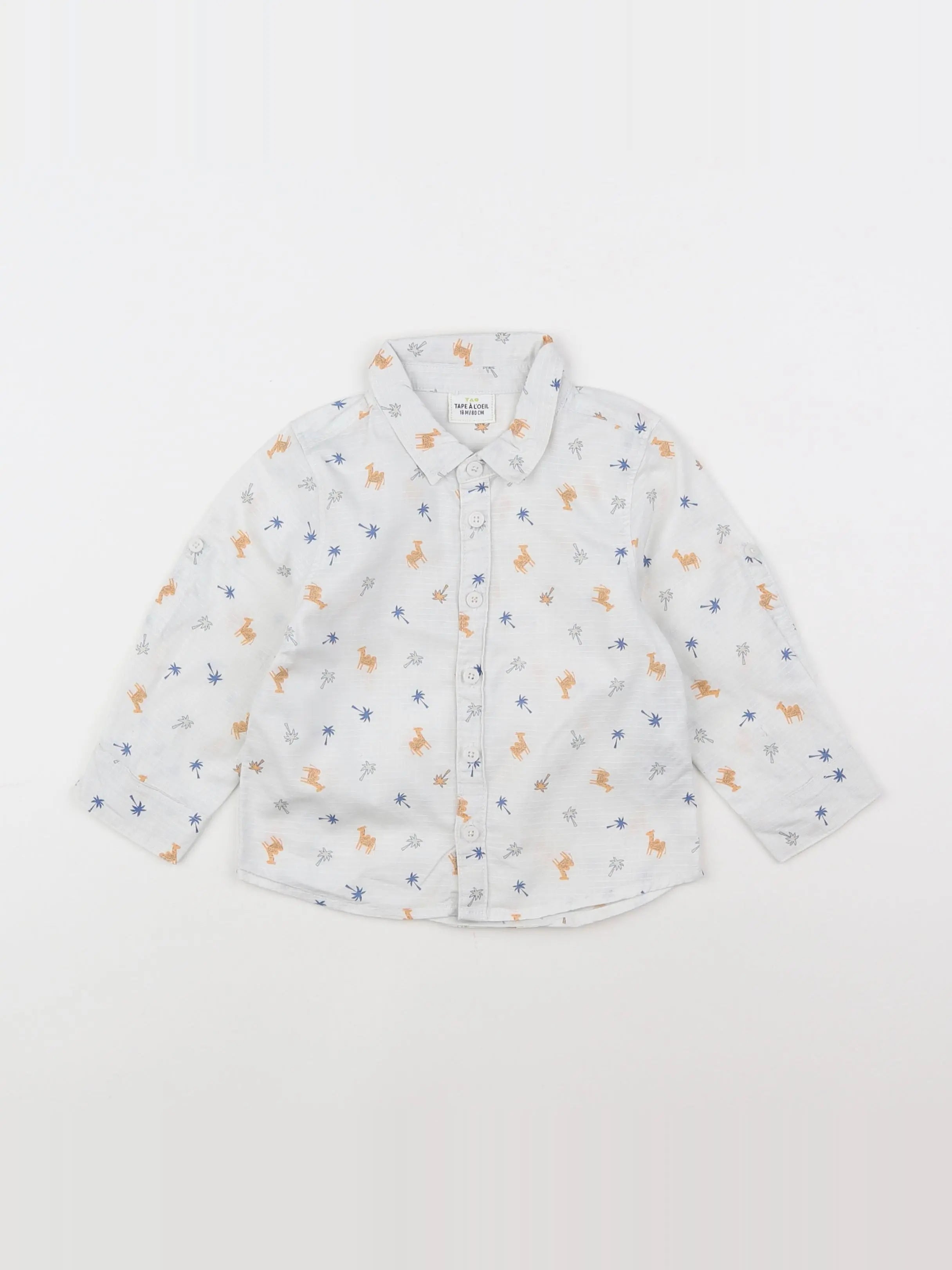 Tape à l'oeil - chemise blanc - 18 mois