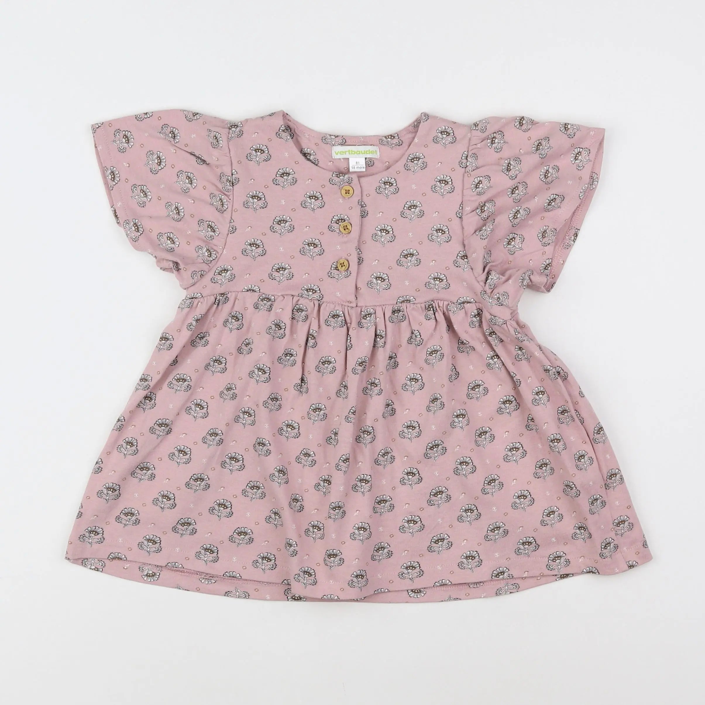 Vertbaudet - blouse rose - 18 mois