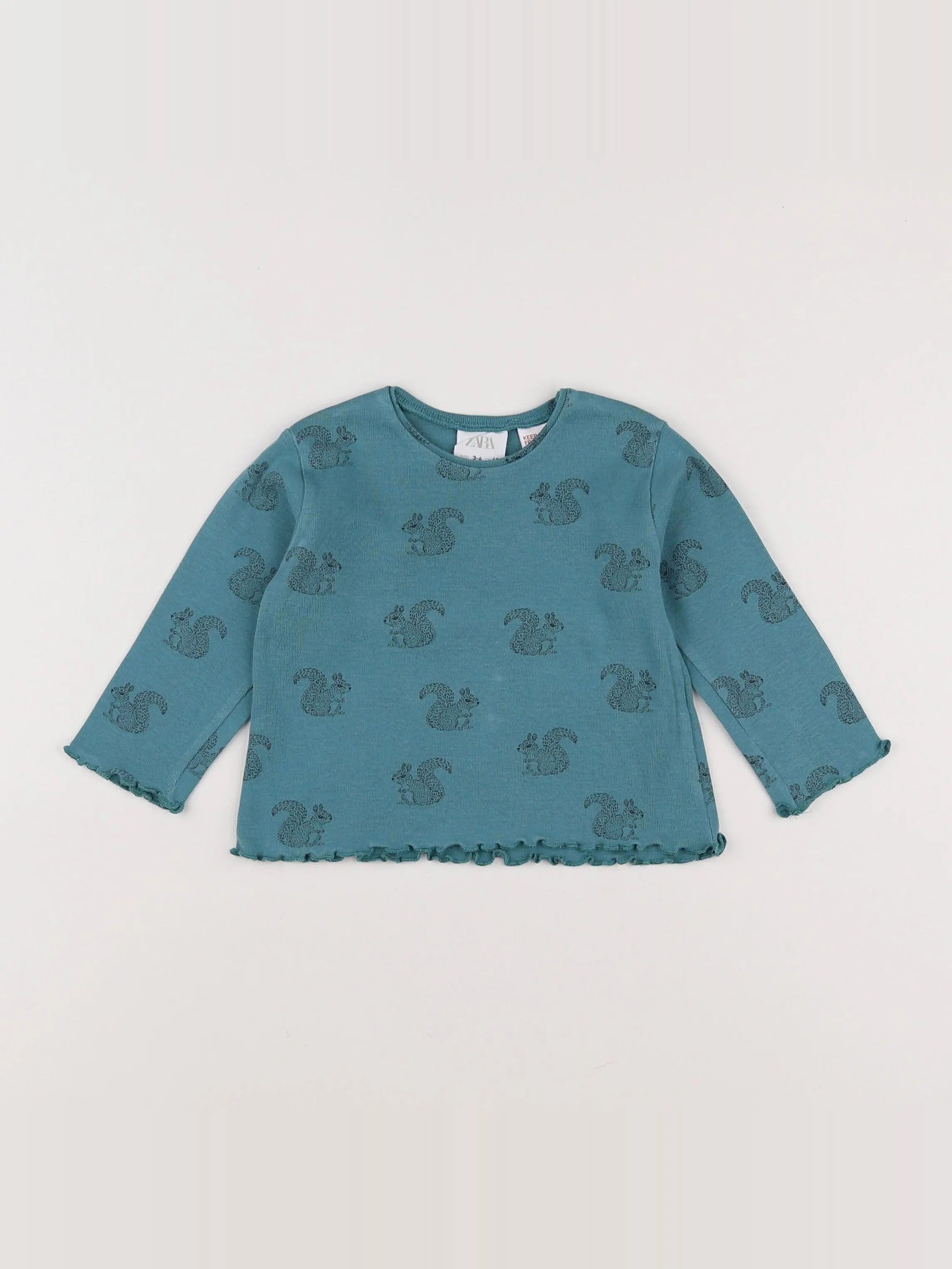 Zara - tee-shirt bleu - 3/6 mois