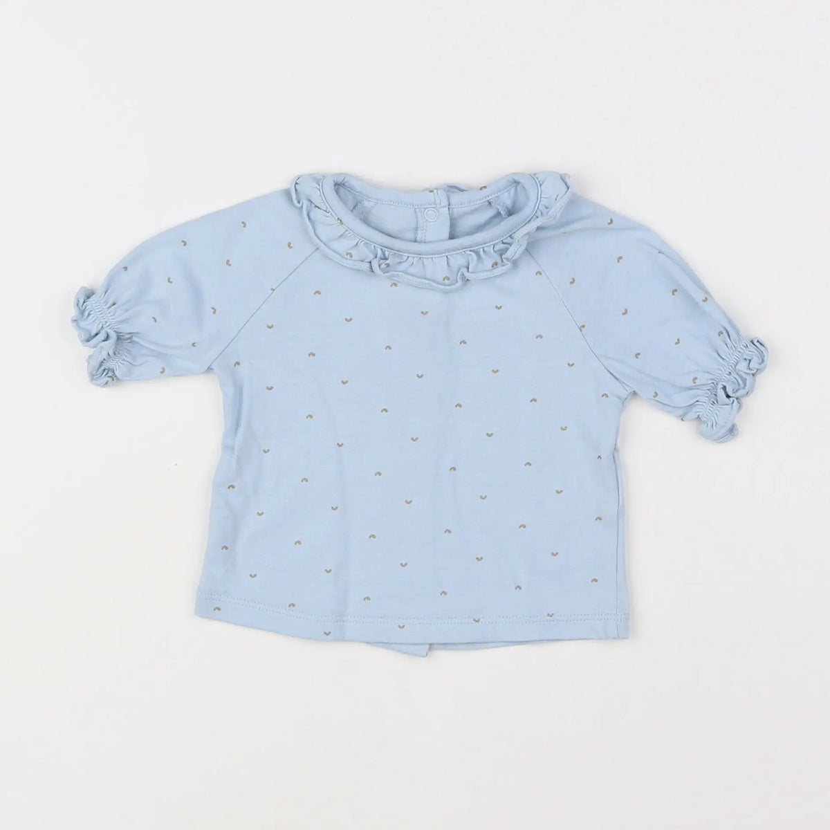 Vertbaudet - tee-shirt bleu - 6 mois