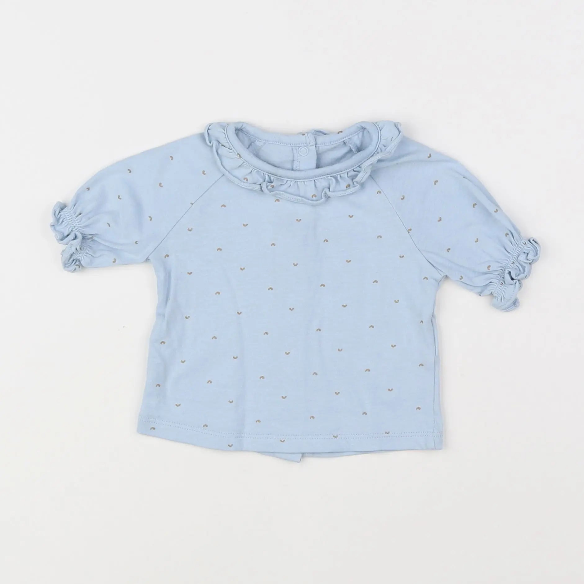 Vertbaudet - tee-shirt bleu - 6 mois