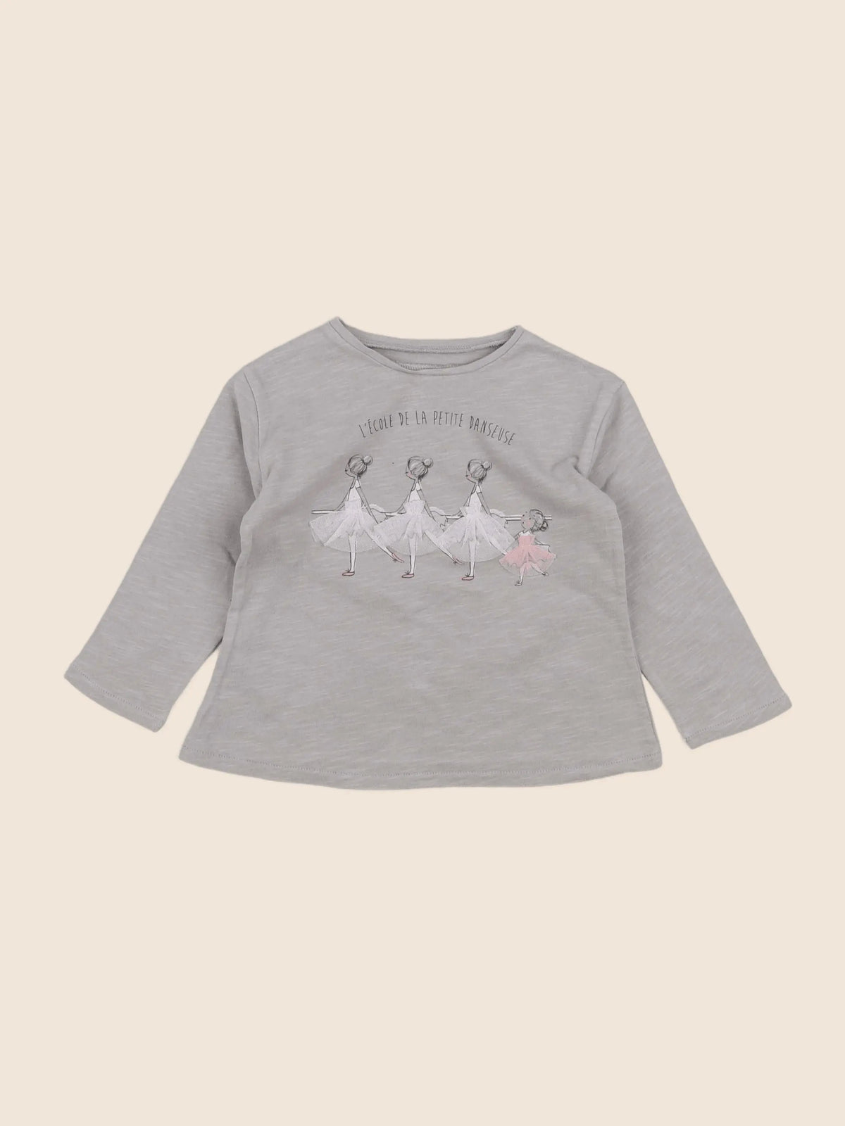 Zara - tee-shirt gris - 3/6 mois
