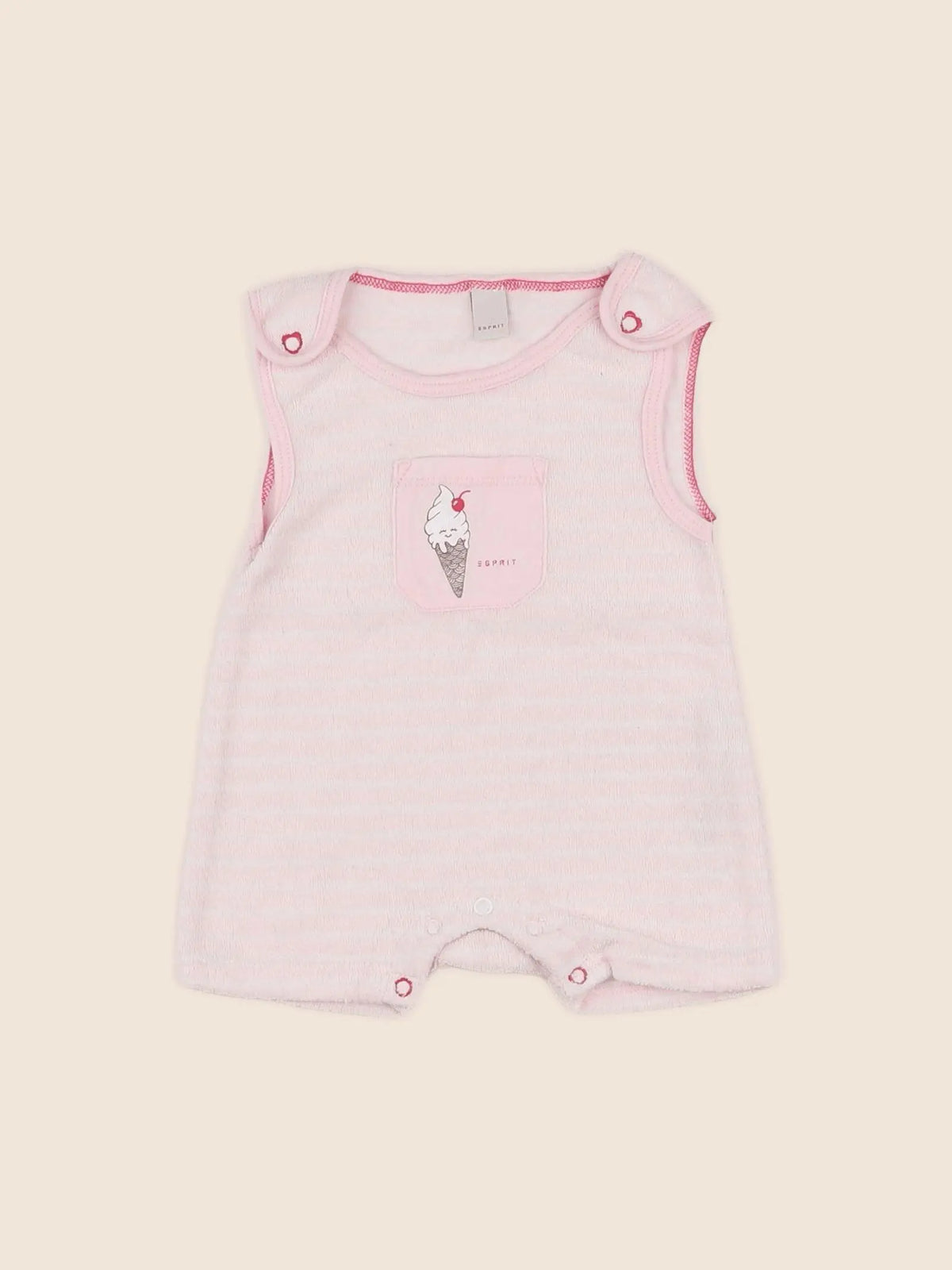 Esprit - combinaison rose - 1 mois