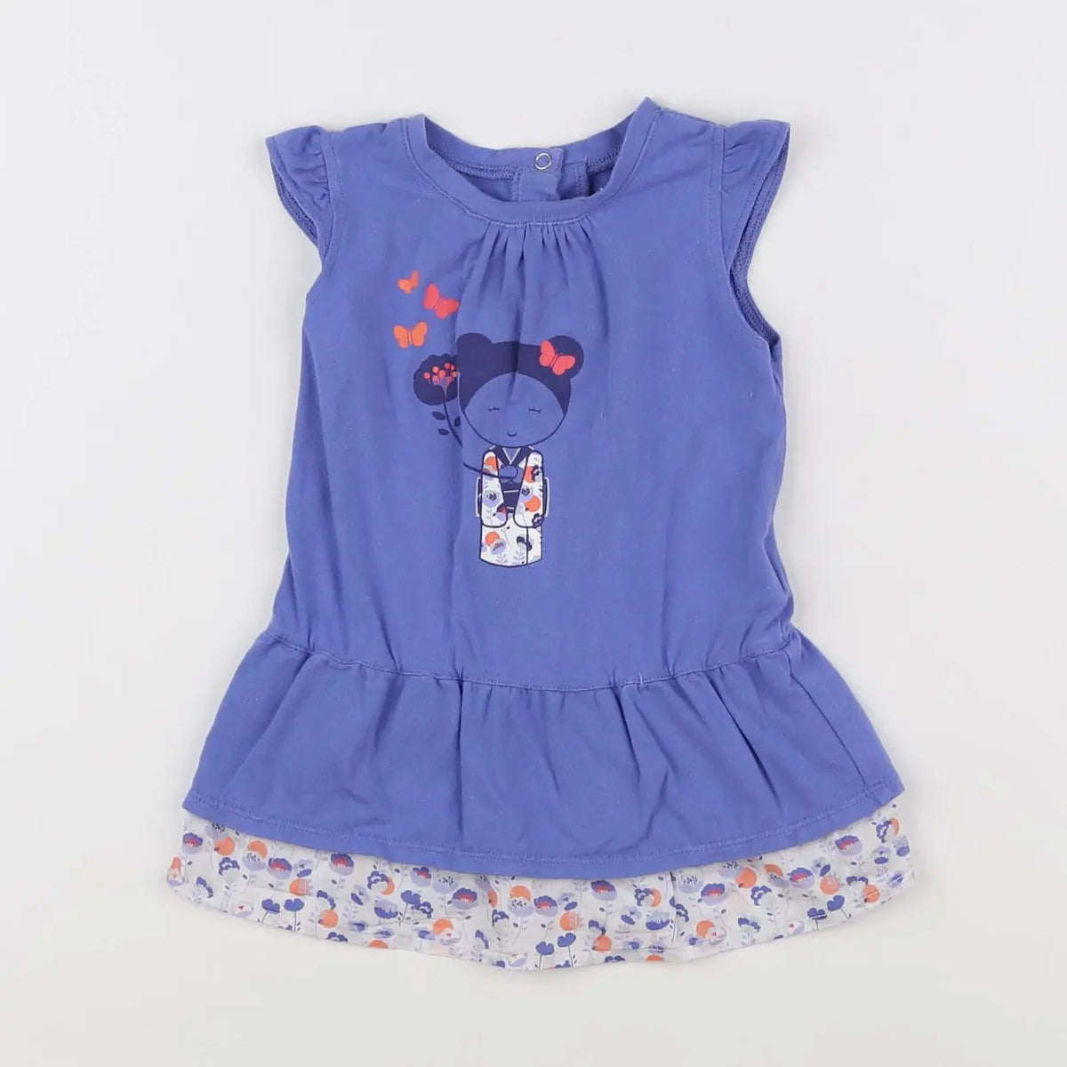 Vertbaudet - robe bleu - 6 mois