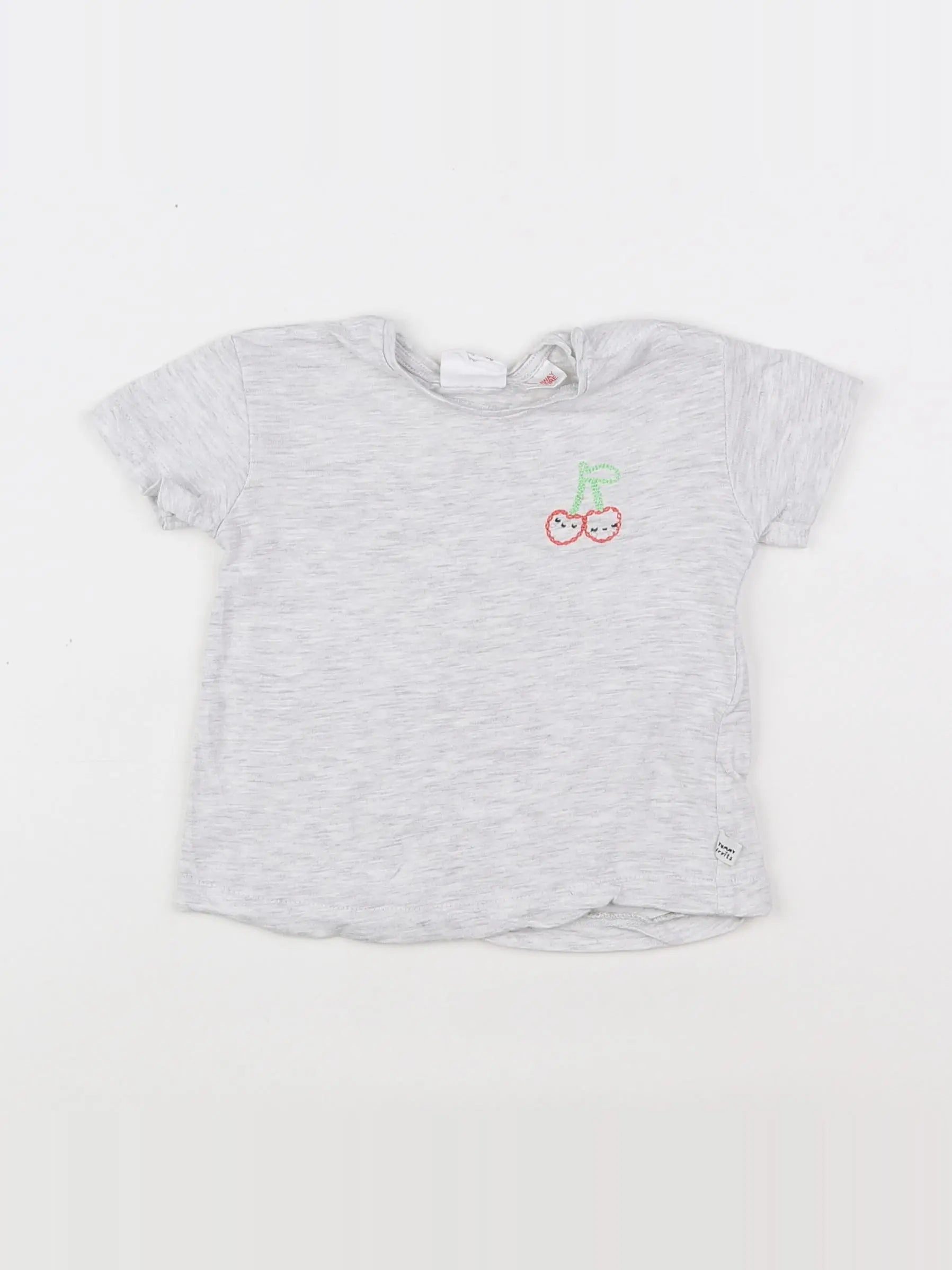 Zara - tee-shirt gris - 3/6 mois