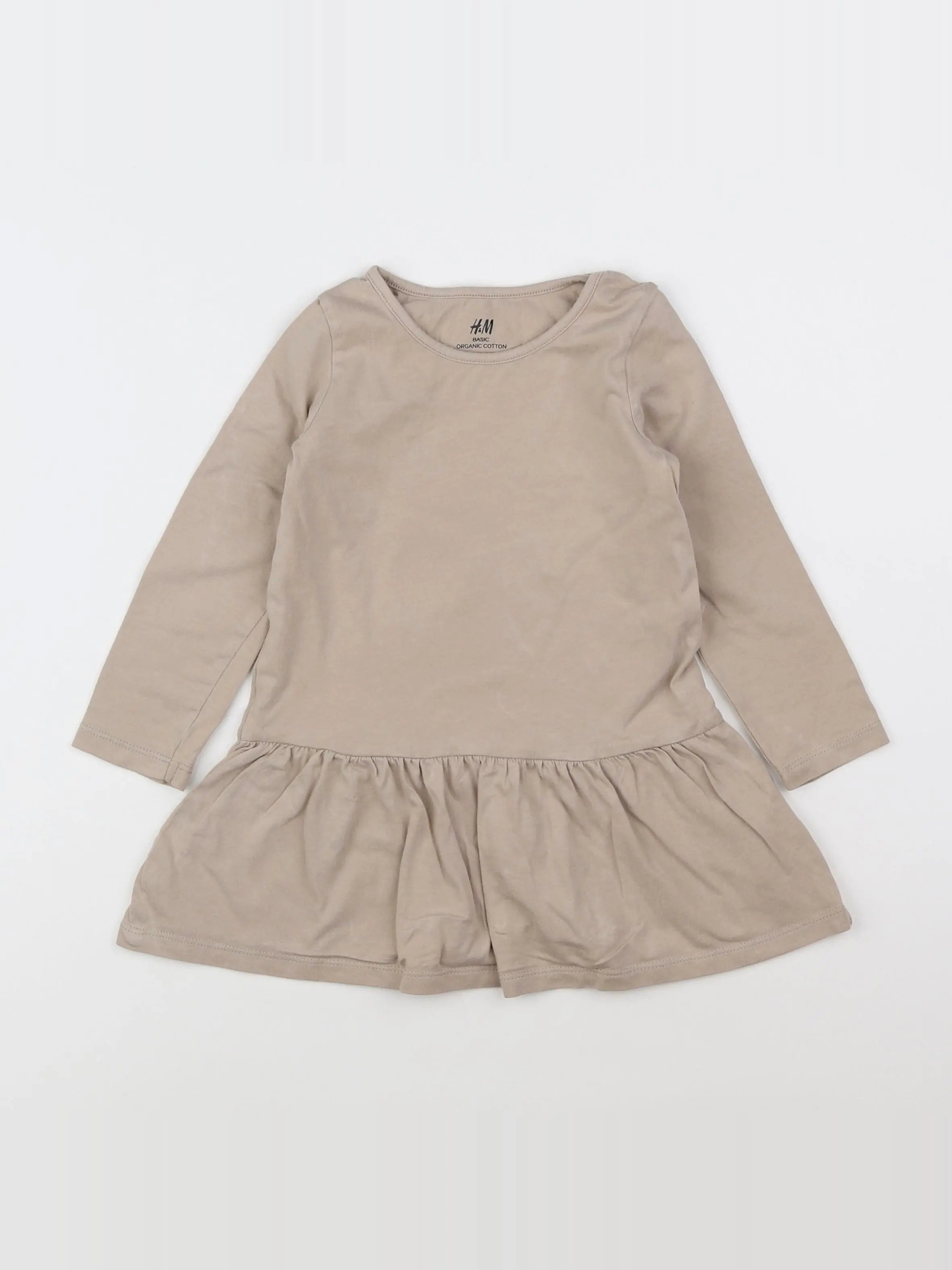 H&M - robe beige - 18 mois à 2 ans