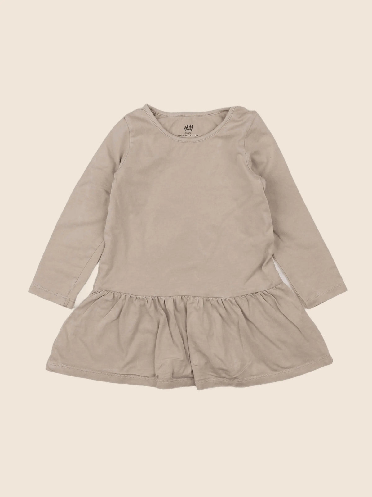 H&M - robe beige - 18 mois à 2 ans