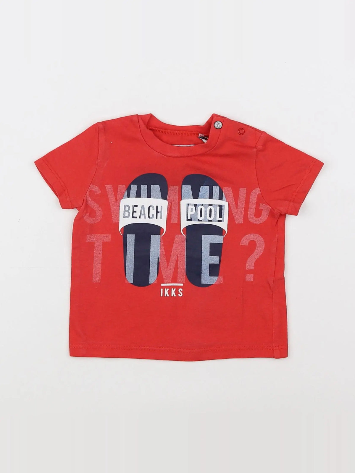 IKKS - tee-shirt rouge - 6 mois