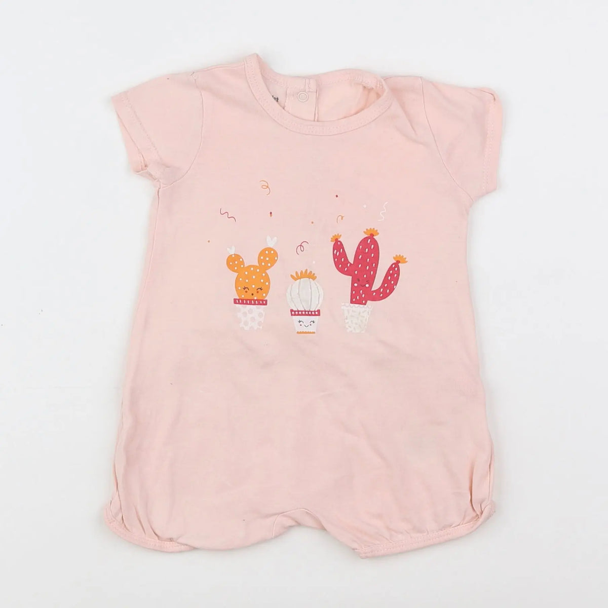Vertbaudet - pyjama coton rose - 3 mois