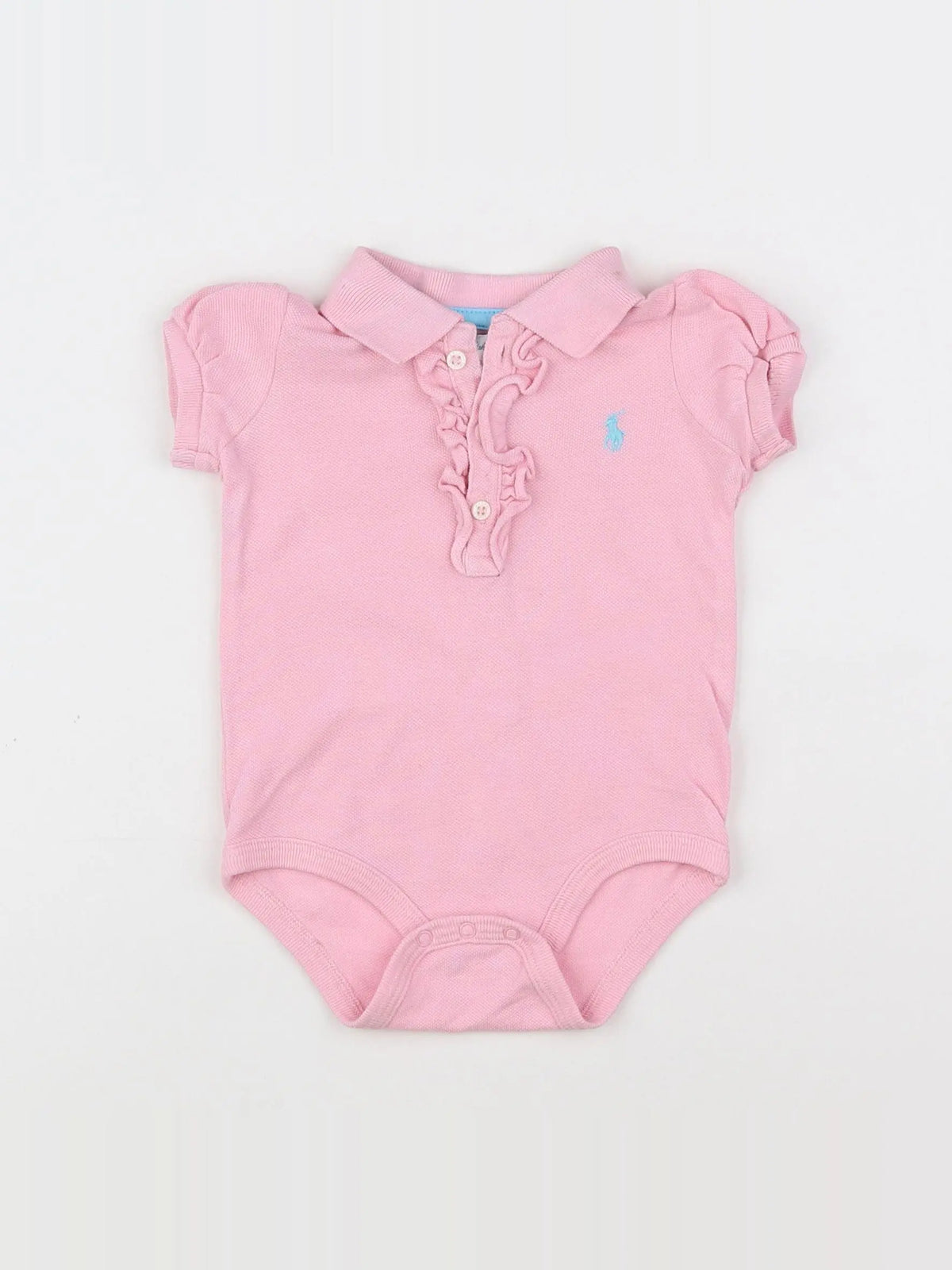 Ralph Lauren - body à col rose - 6 mois