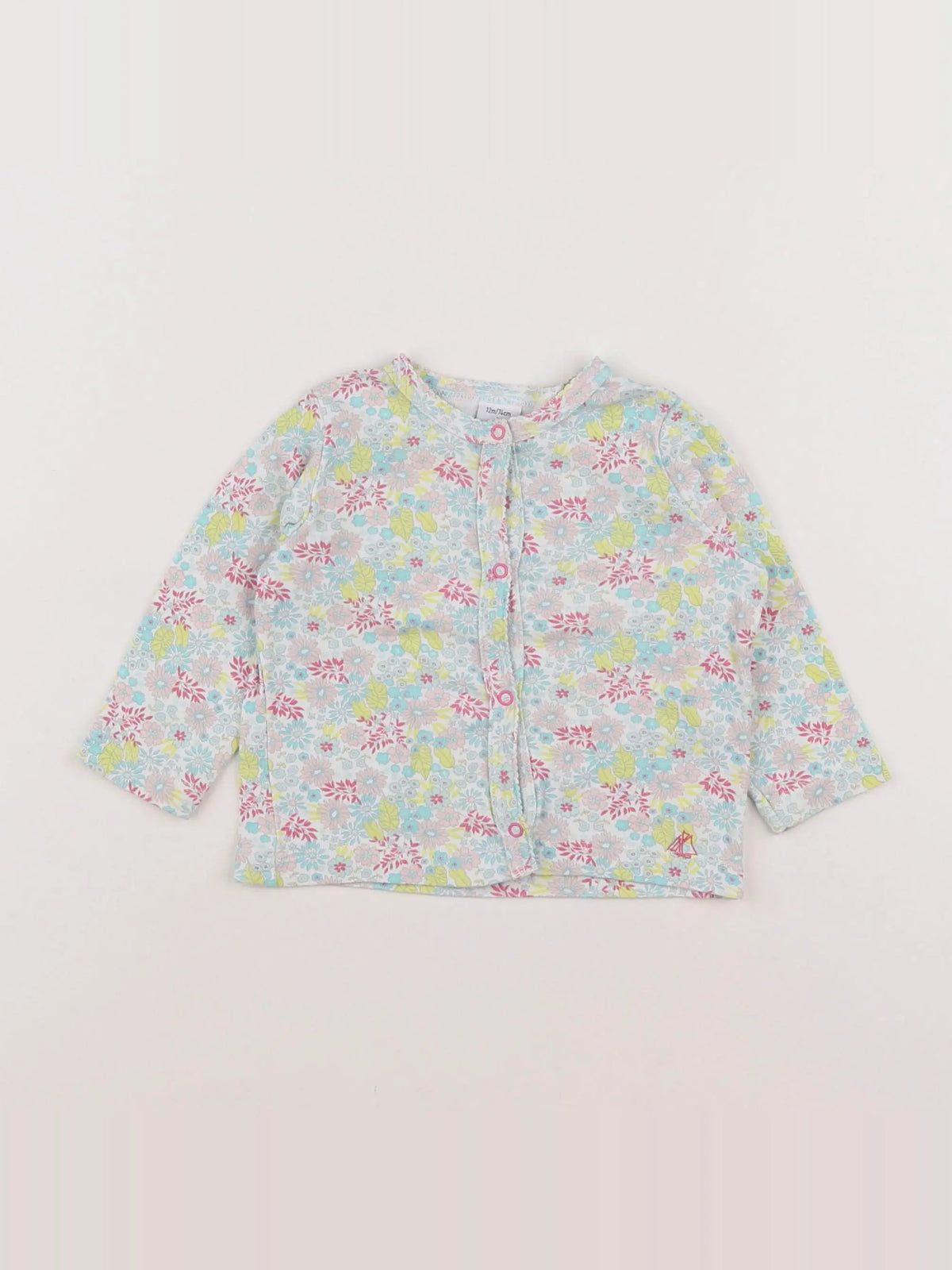 Petit Bateau - tee-shirt blanc - 12 mois