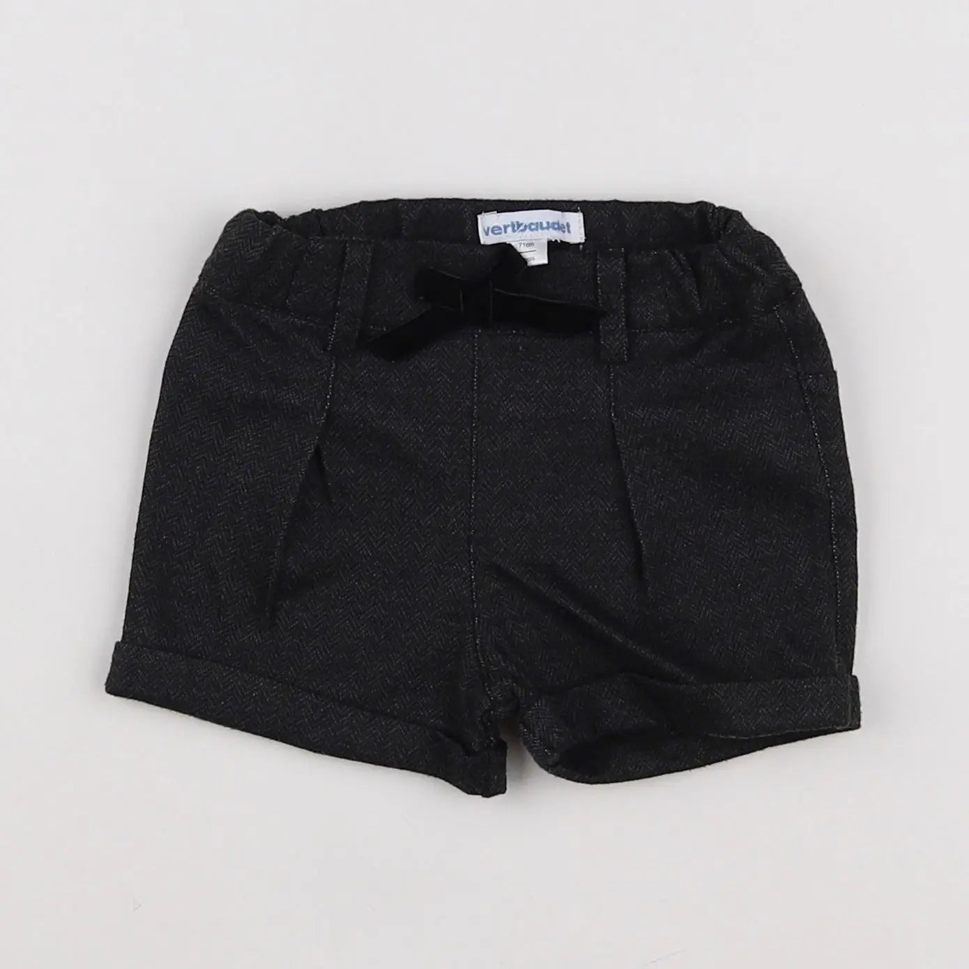 Vertbaudet - short gris - 9 mois