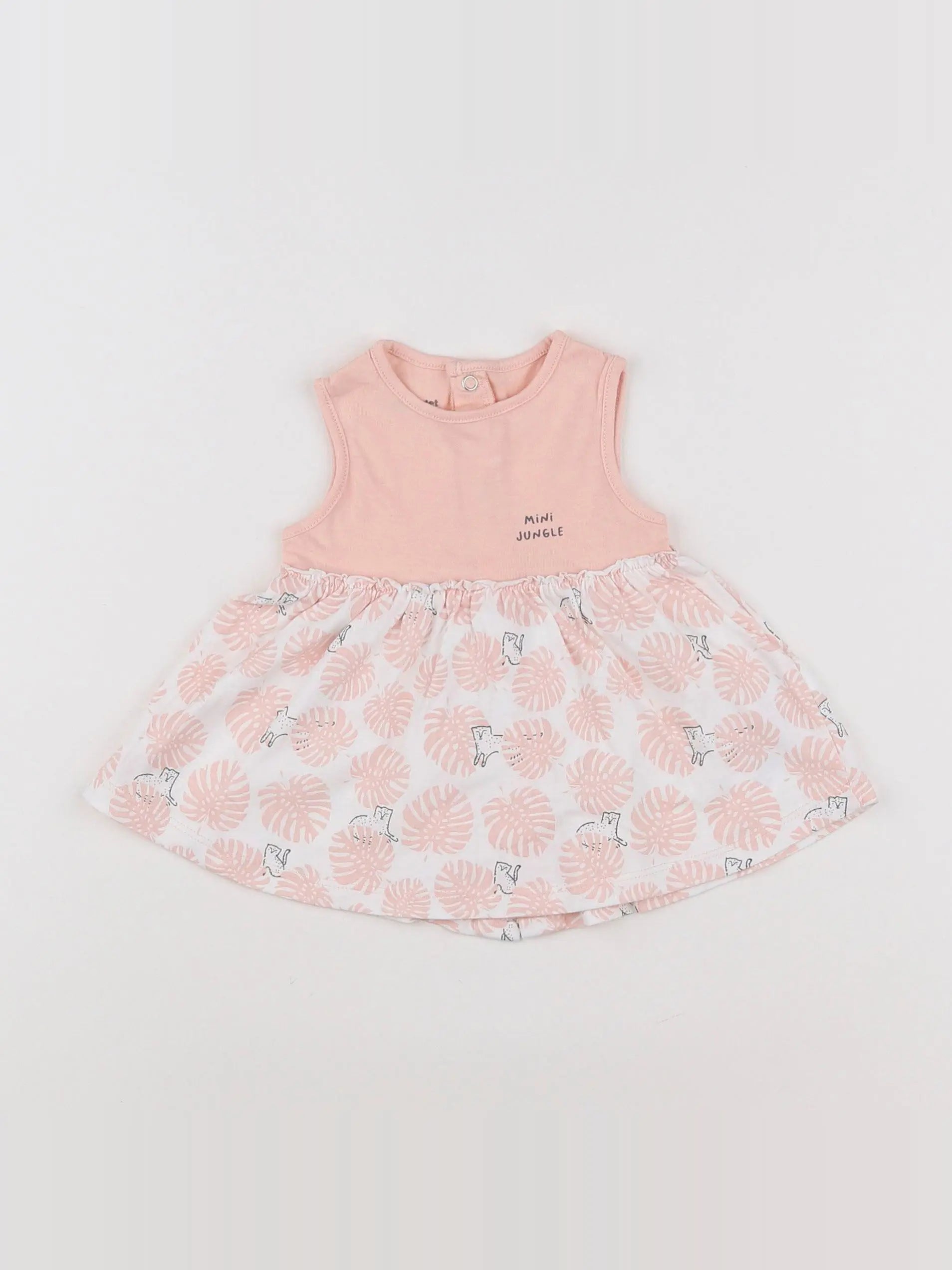 Vertbaudet - robe rose - 1 mois