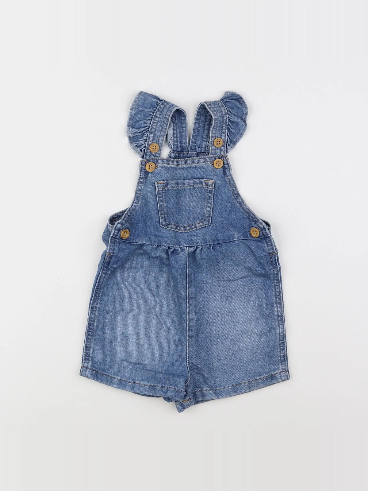 H&M - salopette bleu - 6/9 mois