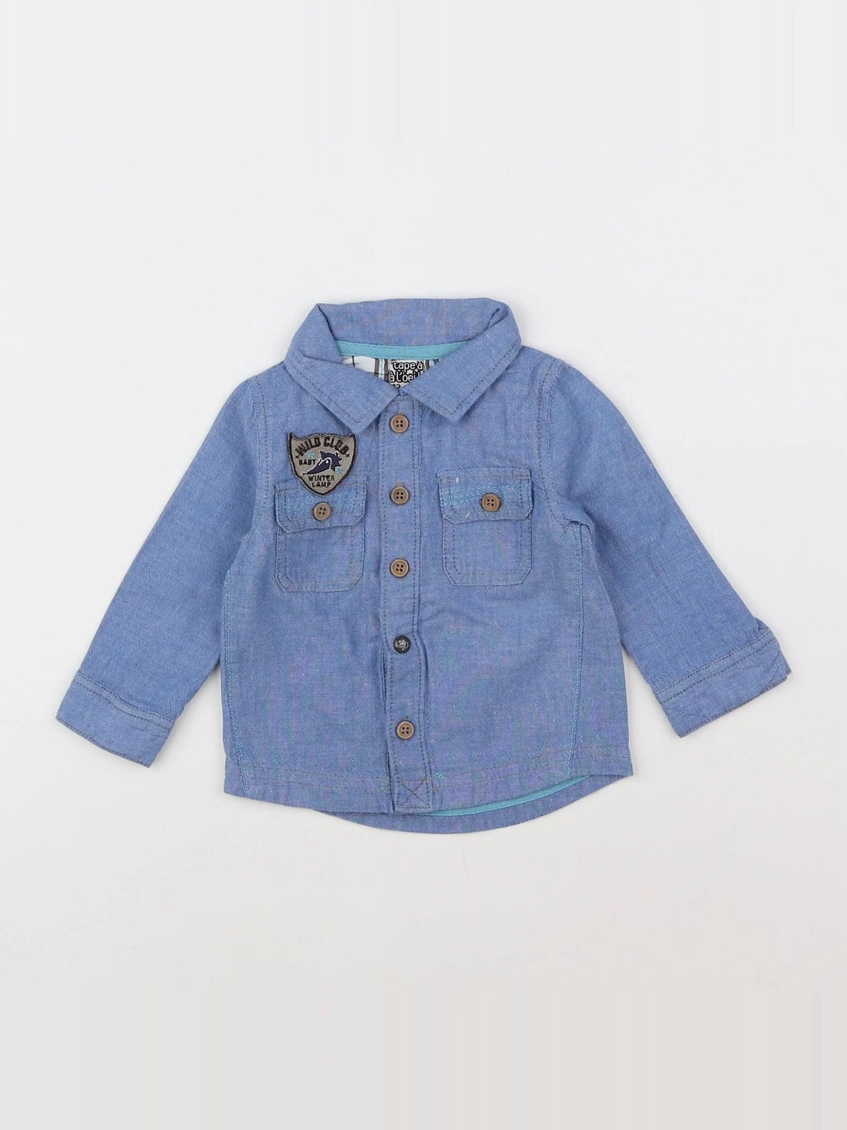 Tape à l'oeil - chemise bleu - 12 mois