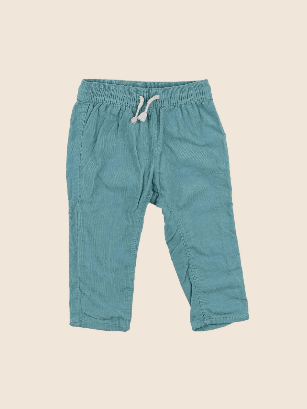H&M - pantalon bleu - 6/9 mois