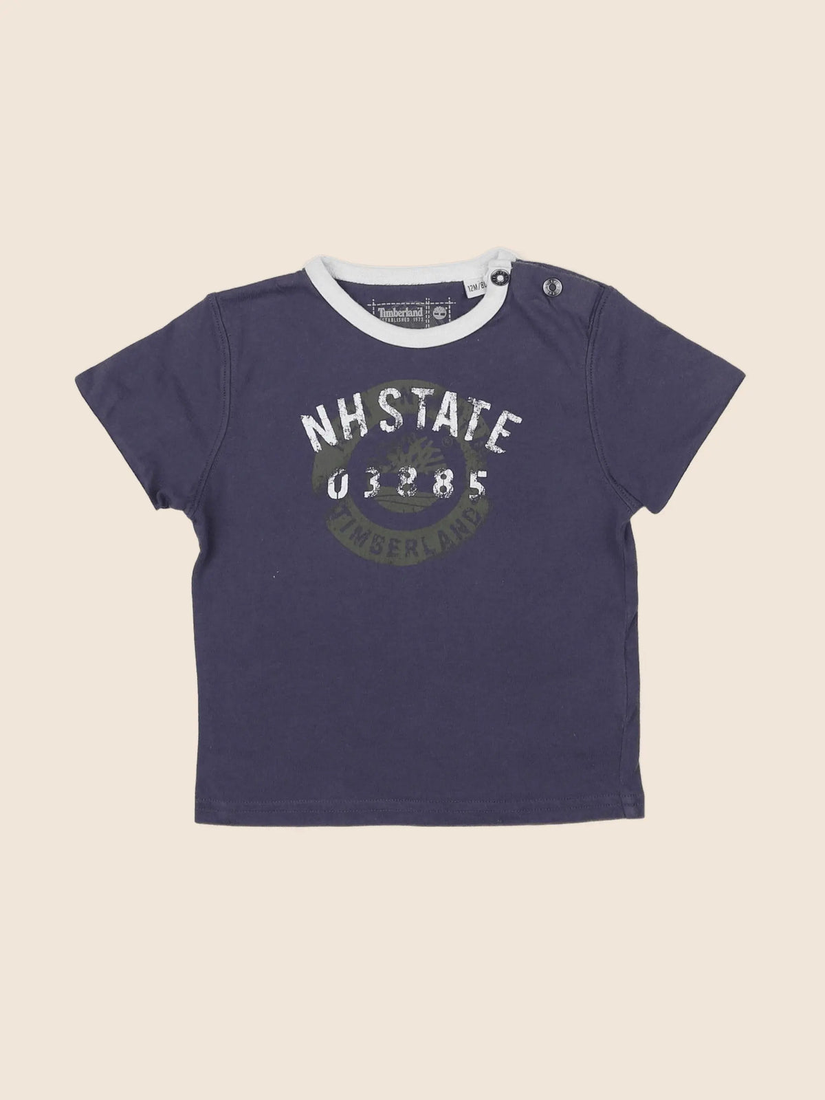 Timberland - tee-shirt bleu, gris - 12 mois