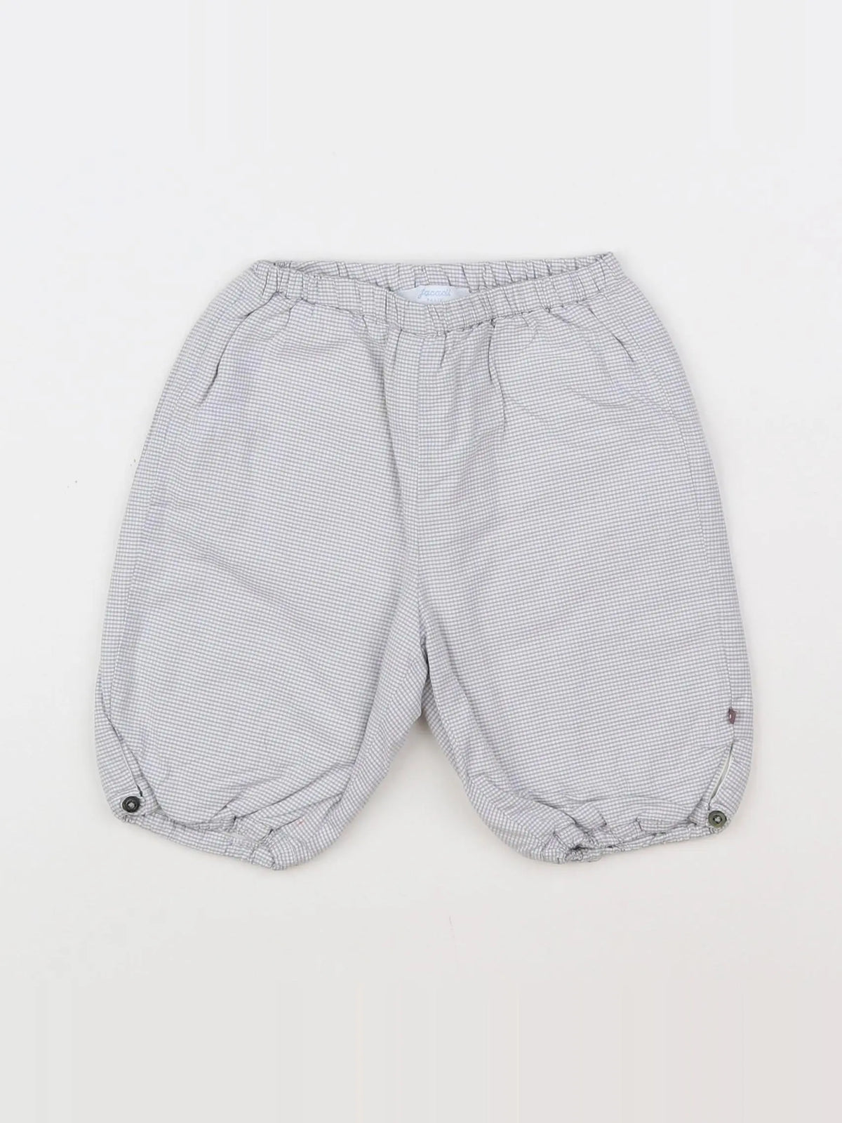 Jacadi - pantalon blanc, gris - 6 mois