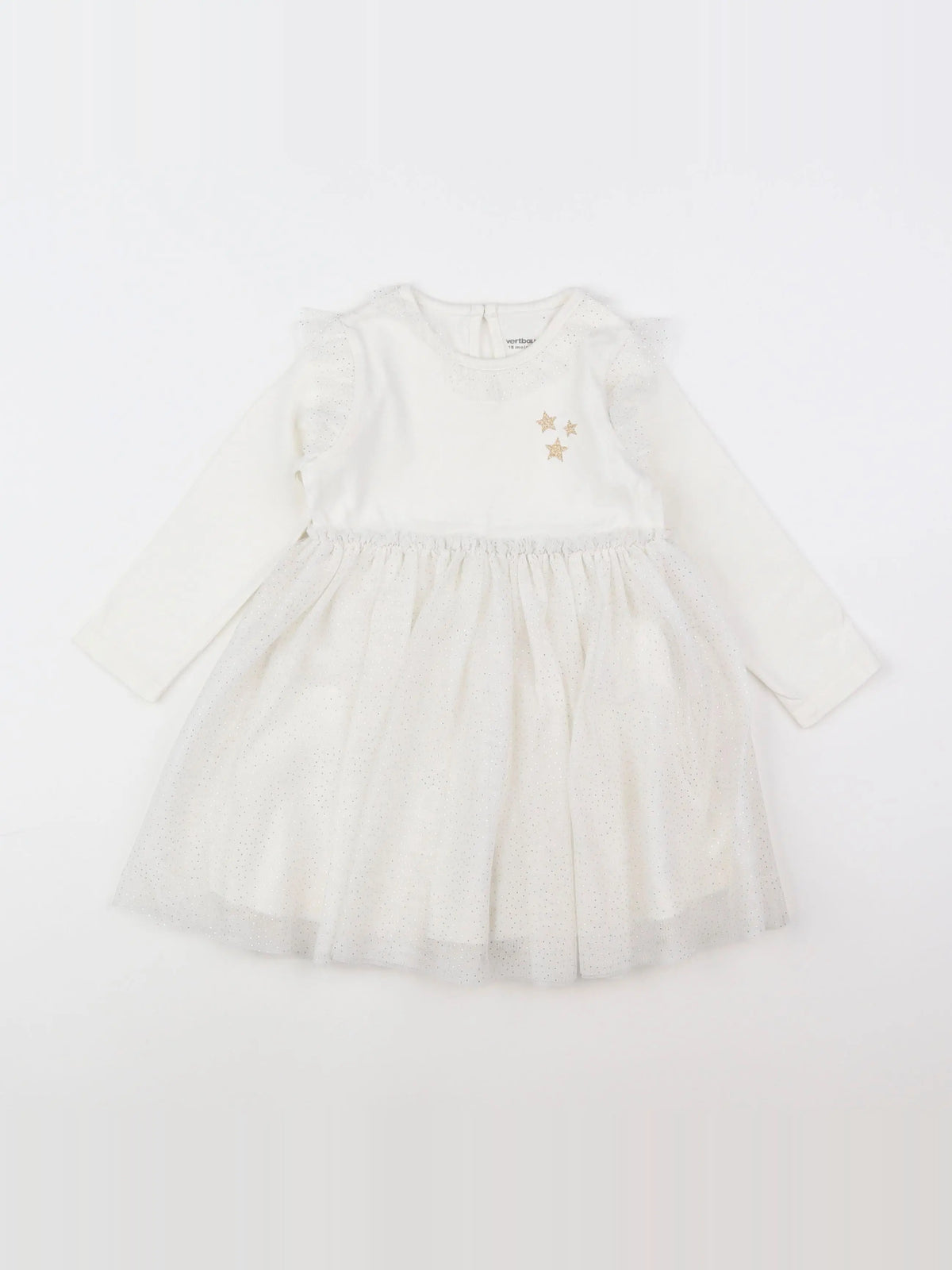 Vertbaudet - robe blanc - 18 mois