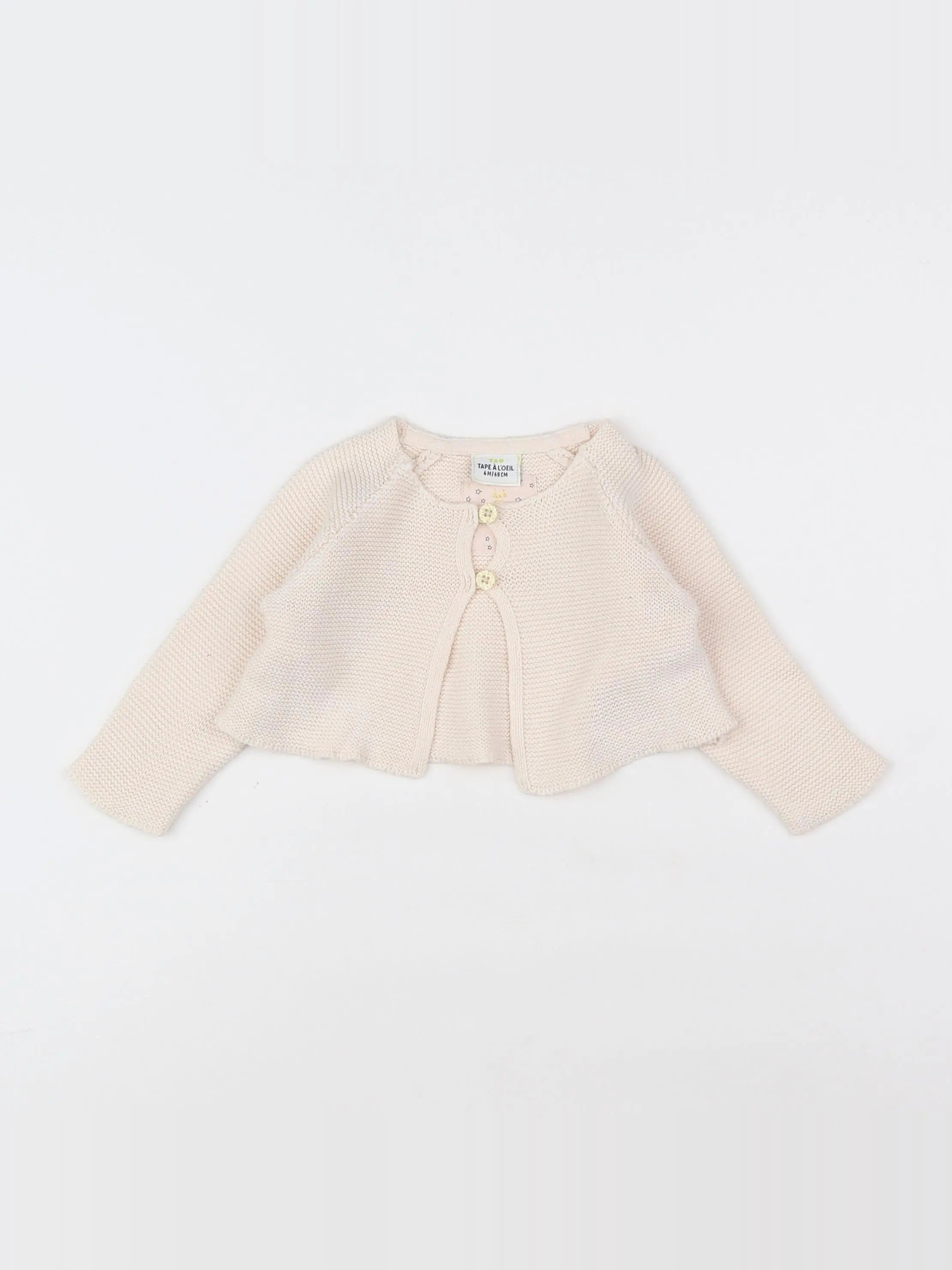 Tape à l'oeil - gilet rose - 6 mois