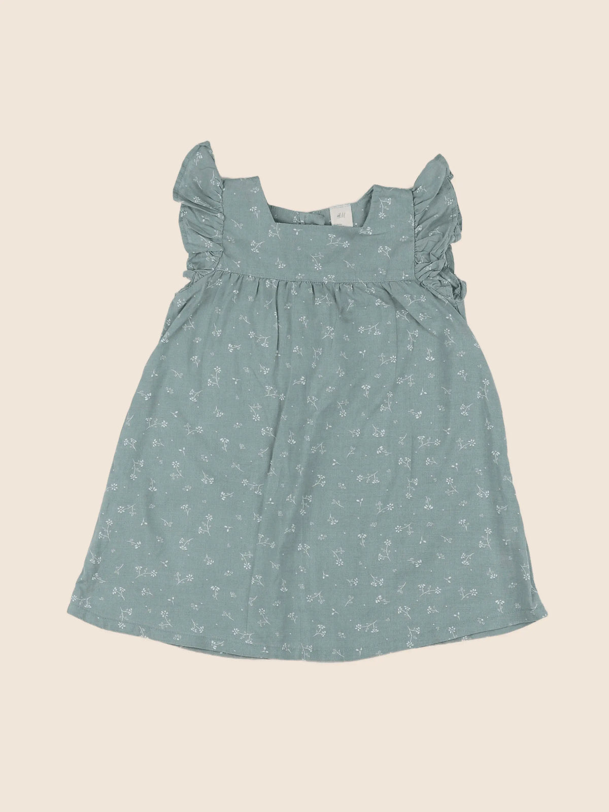 H&M - robe vert - 18 mois