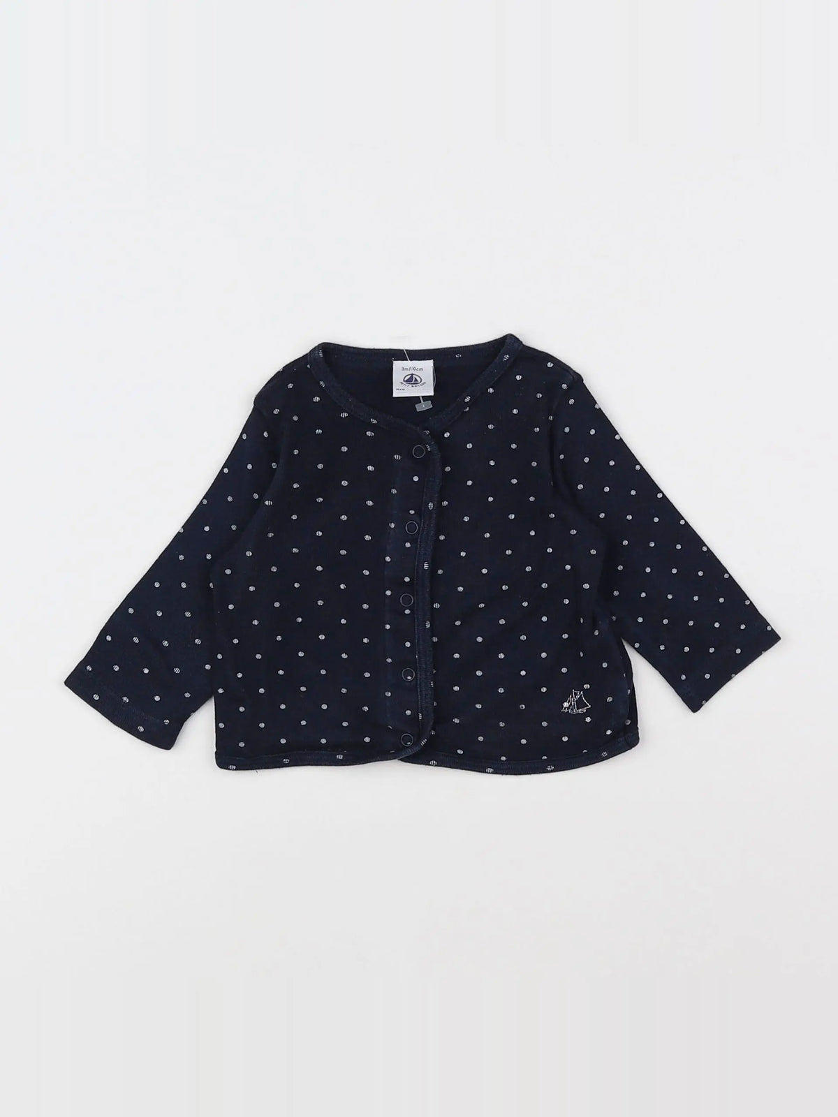Petit Bateau - tee-shirt bleu - 3 mois