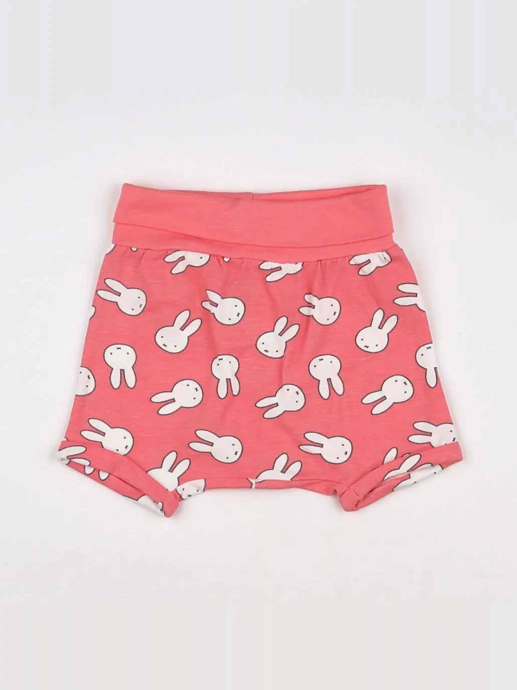 H&M - short orange - 6/9 mois