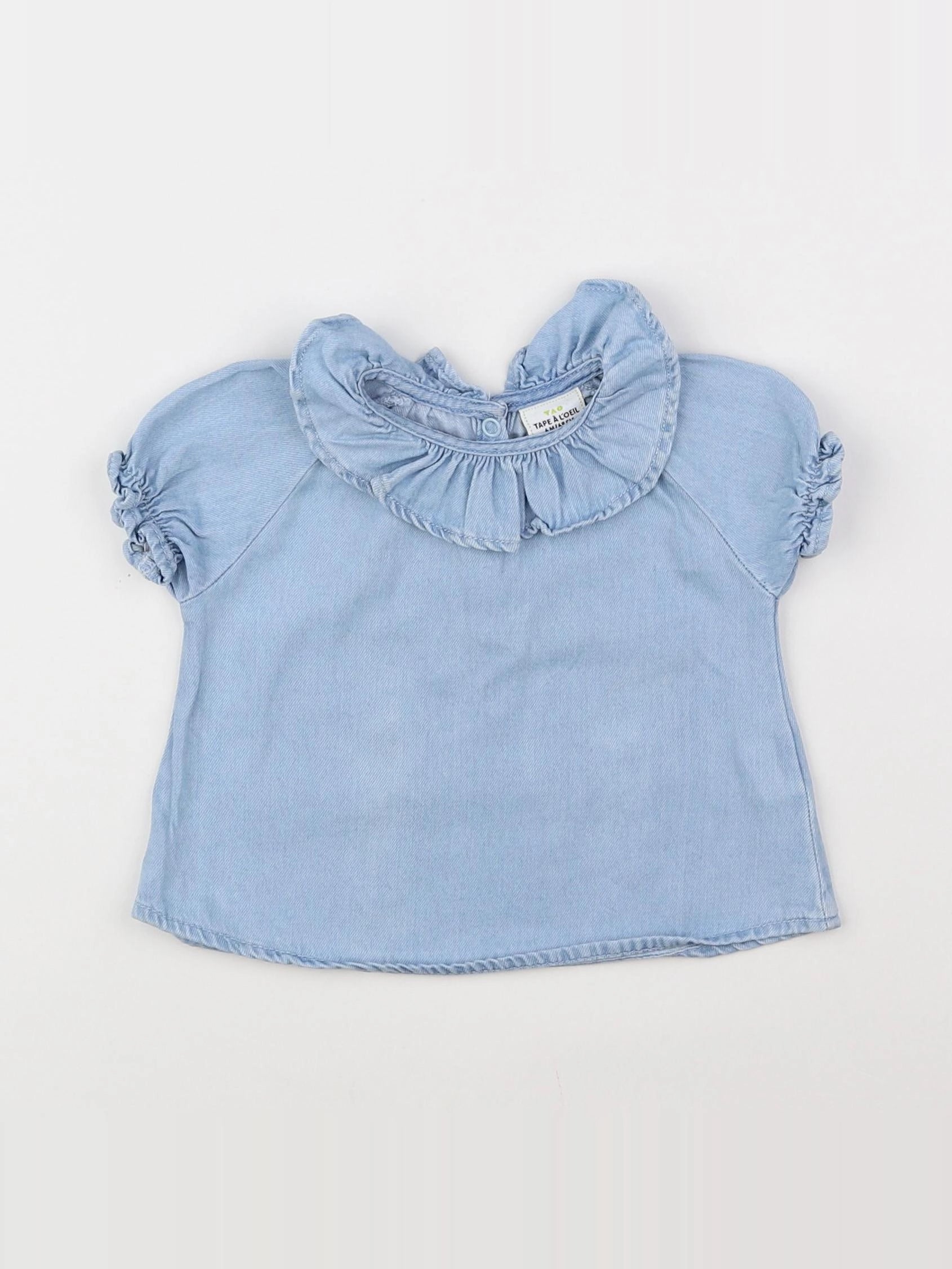 Tape à l'oeil - blouse bleu - 6 mois