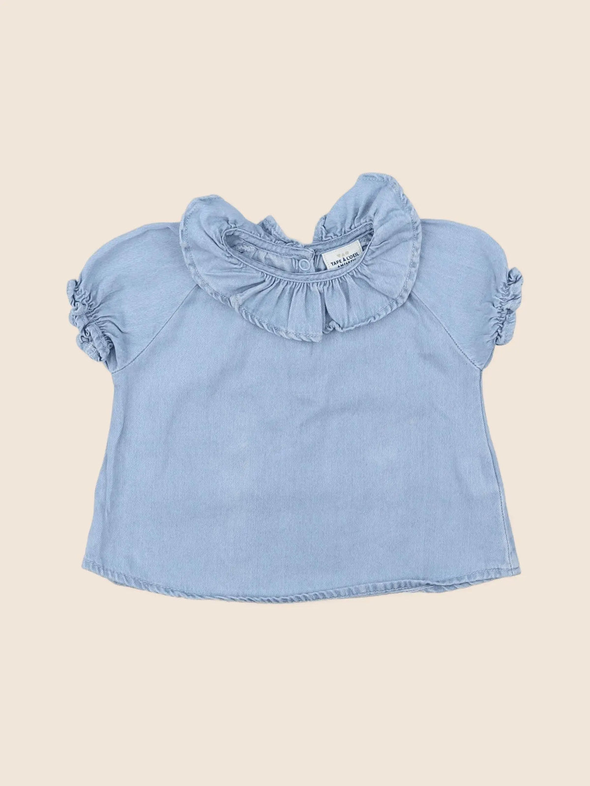 Tape à l'oeil - blouse bleu - 6 mois