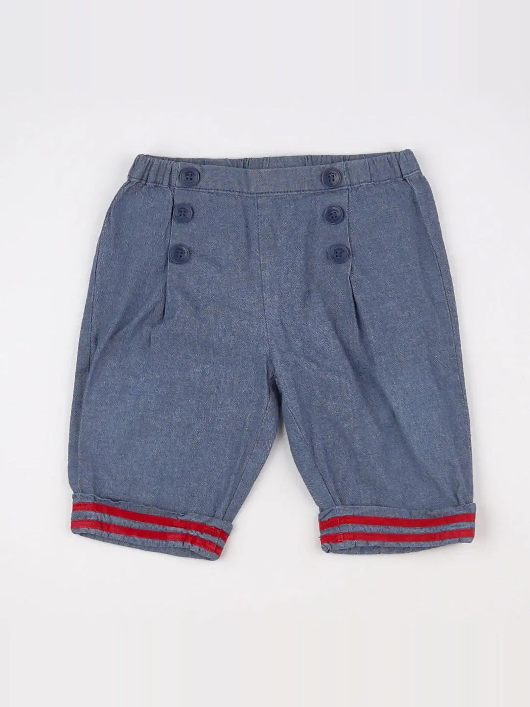 Jacadi - pantacourt bleu - 18 mois