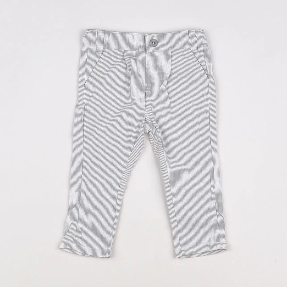 Vertbaudet - pantalon gris - 6 mois