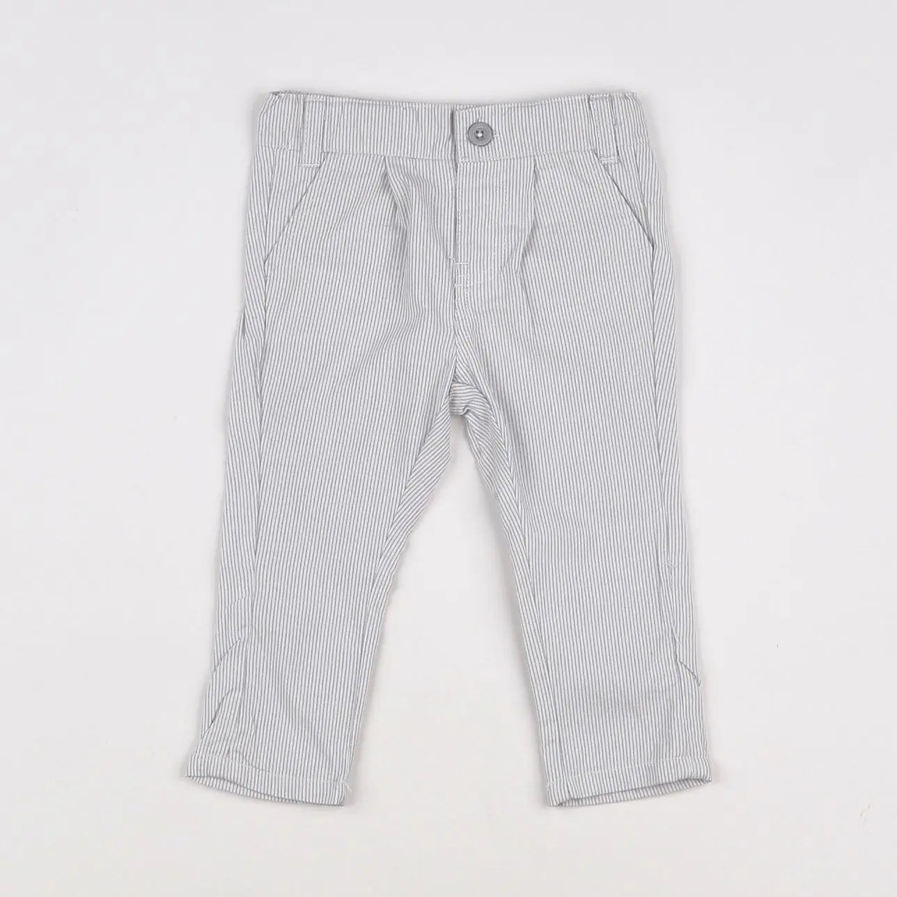 Vertbaudet - pantalon gris - 6 mois