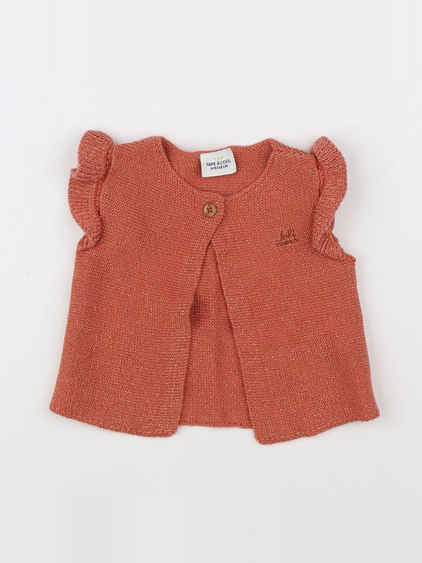 Tape à l'oeil - gilet rouge - 6 mois