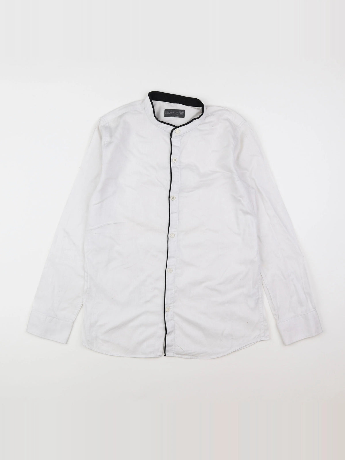 Zara - chemise blanc, noir - 11/12 ans