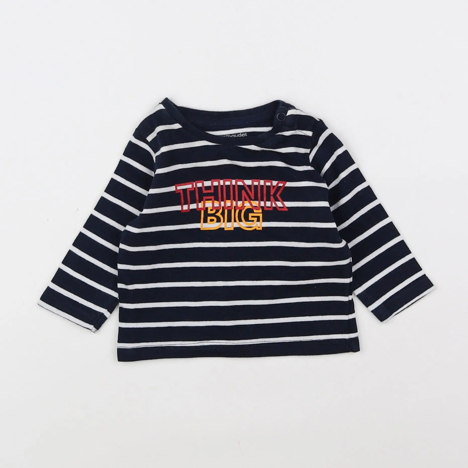 Vertbaudet - tee-shirt bleu - 3 mois