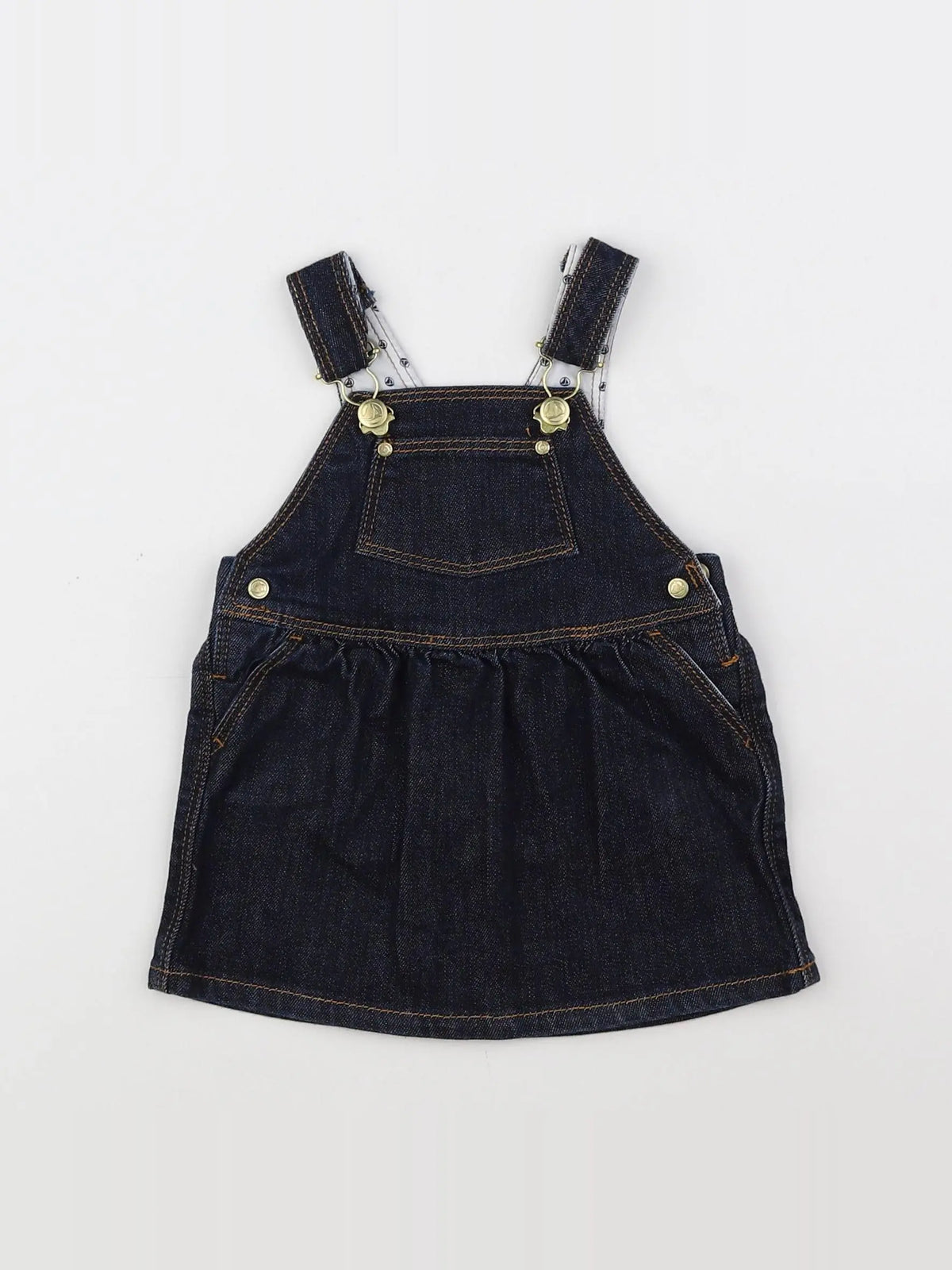Petit Bateau - robe bleu - 6 mois