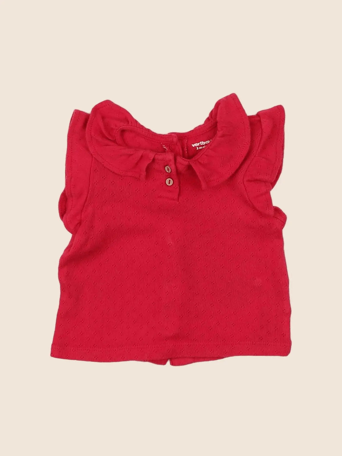Vertbaudet - tee-shirt rose - 3 mois