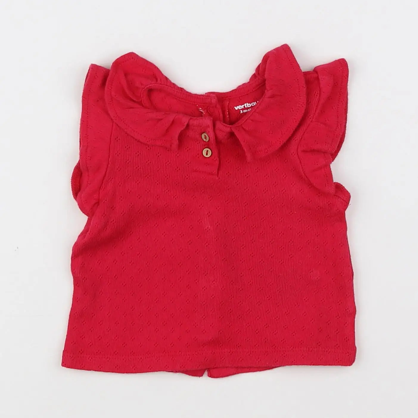 Vertbaudet - tee-shirt rose - 3 mois