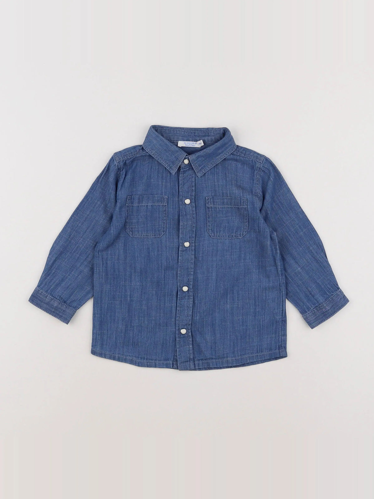 Boutchou - chemise bleu - 18 mois
