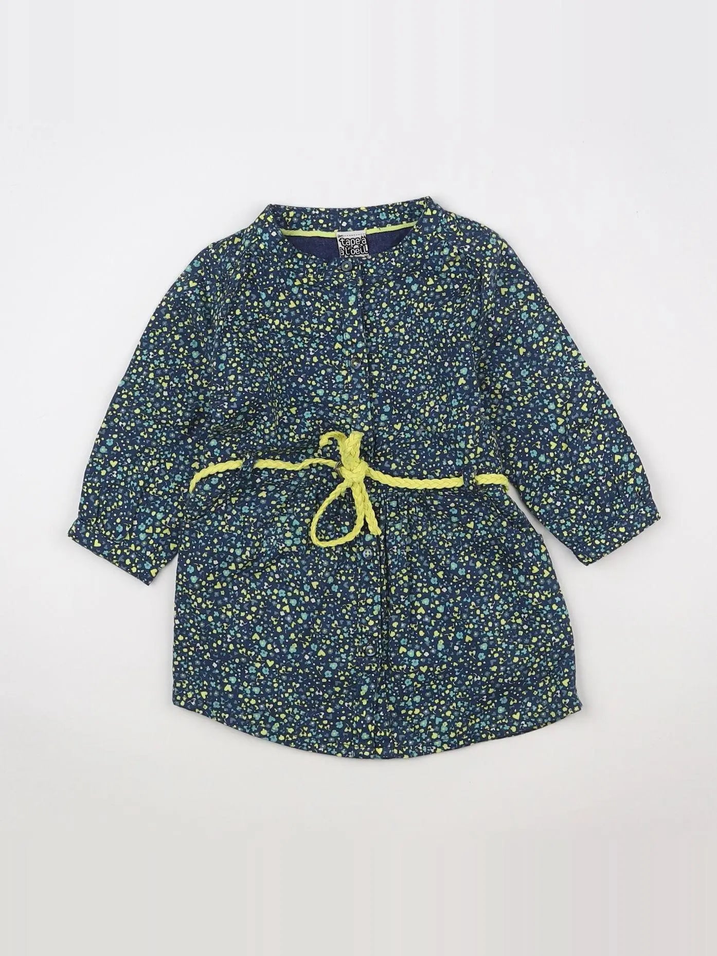 Tape à l'oeil - robe vert - 6 mois