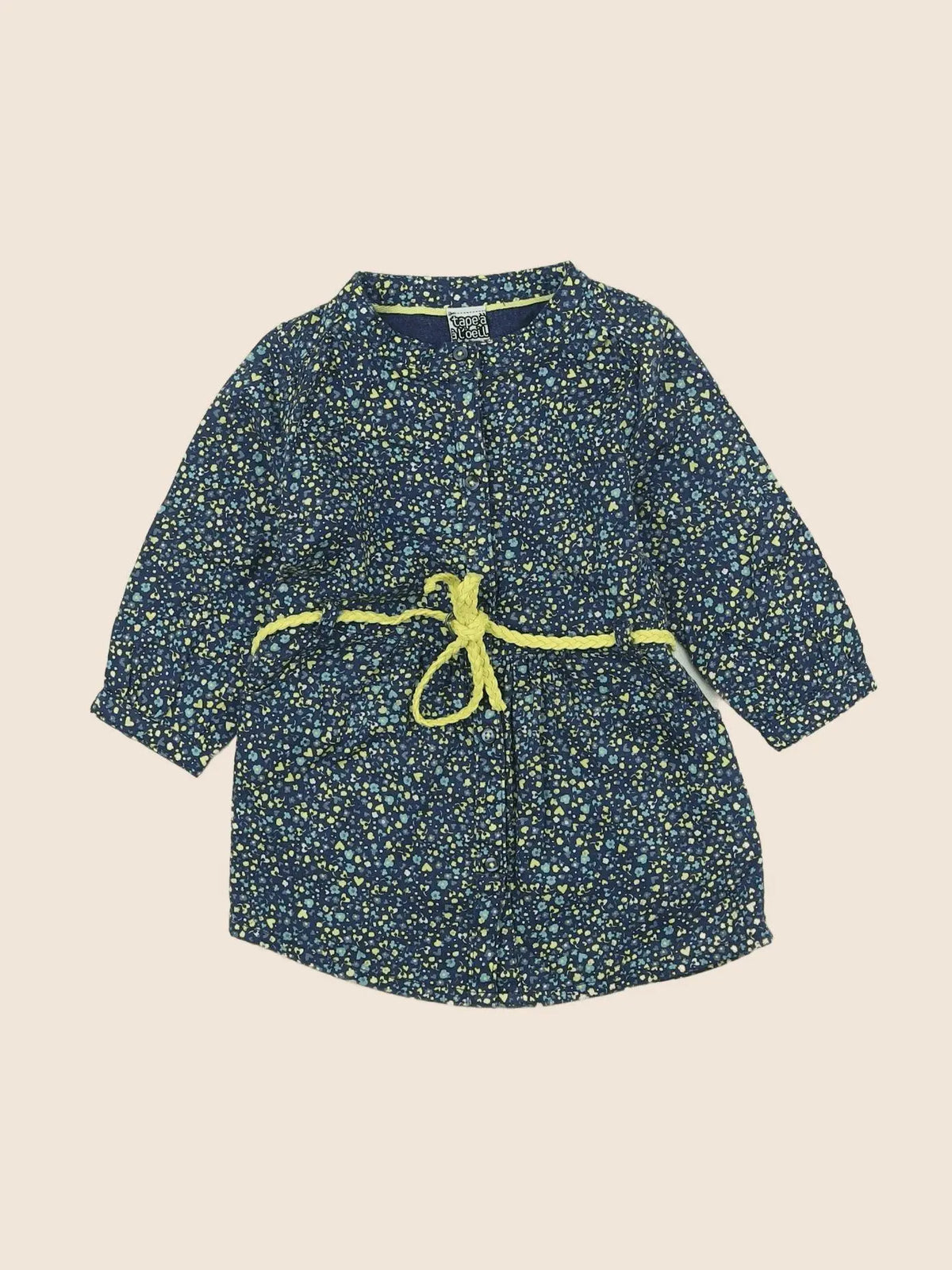 Tape à l'oeil - robe vert - 6 mois