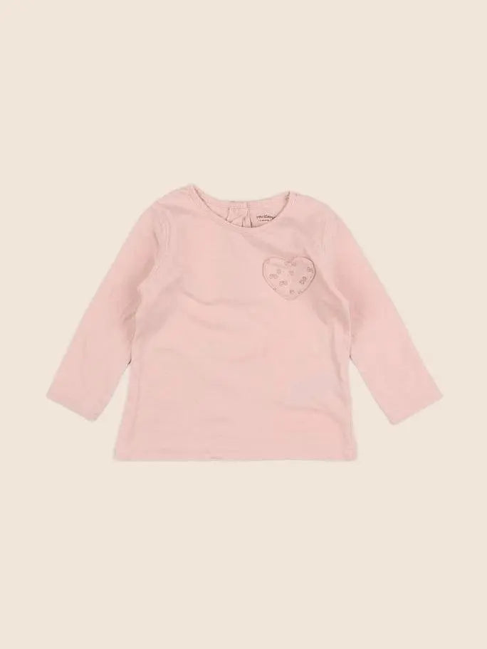 Vertbaudet - tee-shirt rose - 12 mois