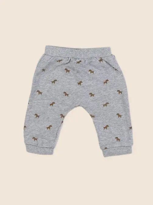 Boutchou - jogging gris, marron - 3 mois