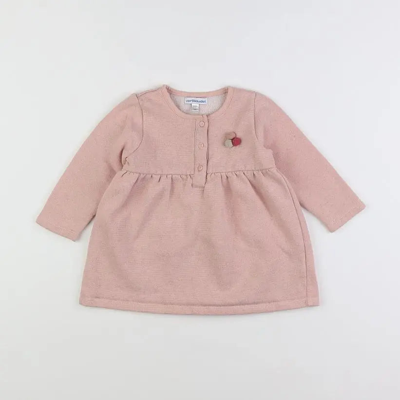 Vertbaudet - robe rose - 18 mois