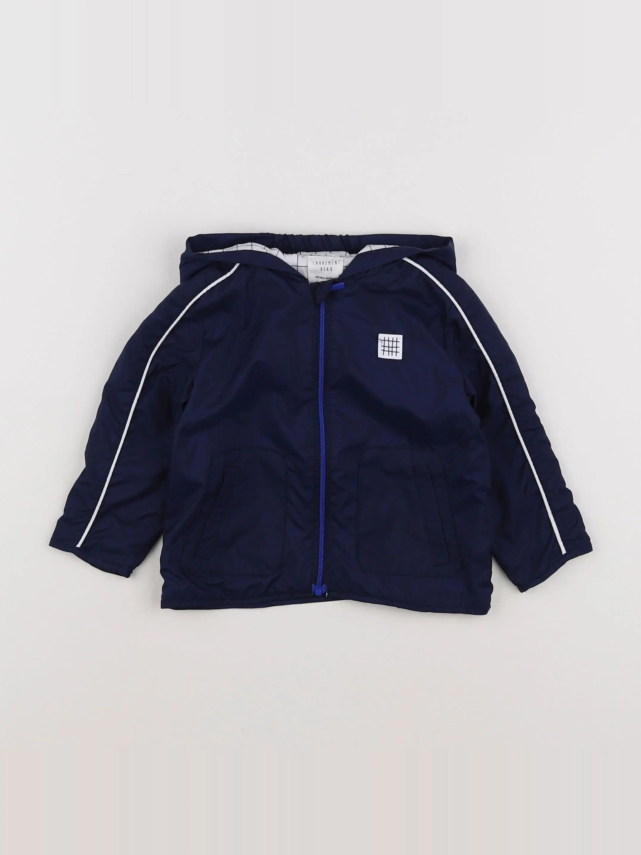 Carrément Beau - imperméable bleu - 12 mois