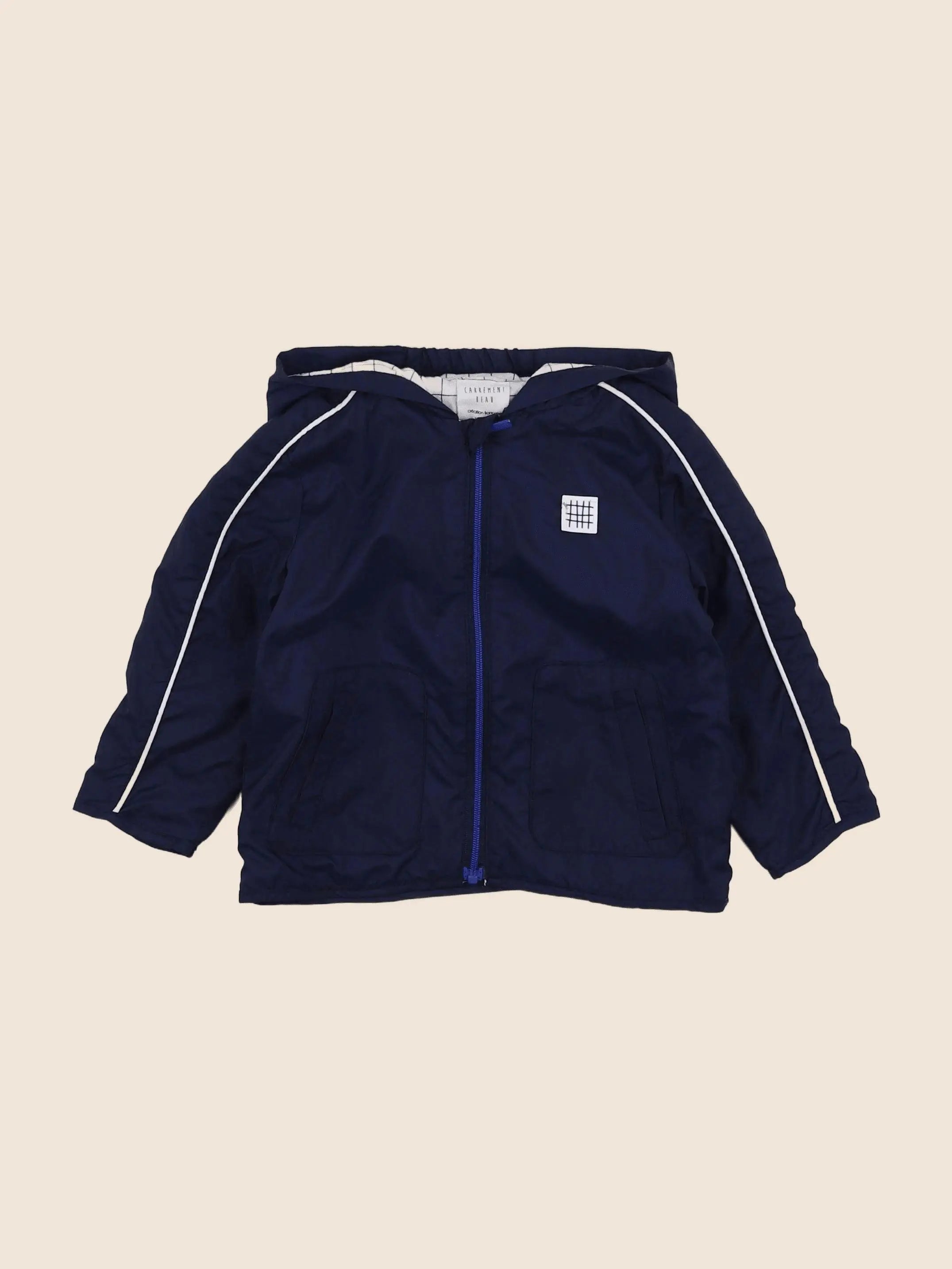 Carrément Beau - imperméable bleu - 12 mois