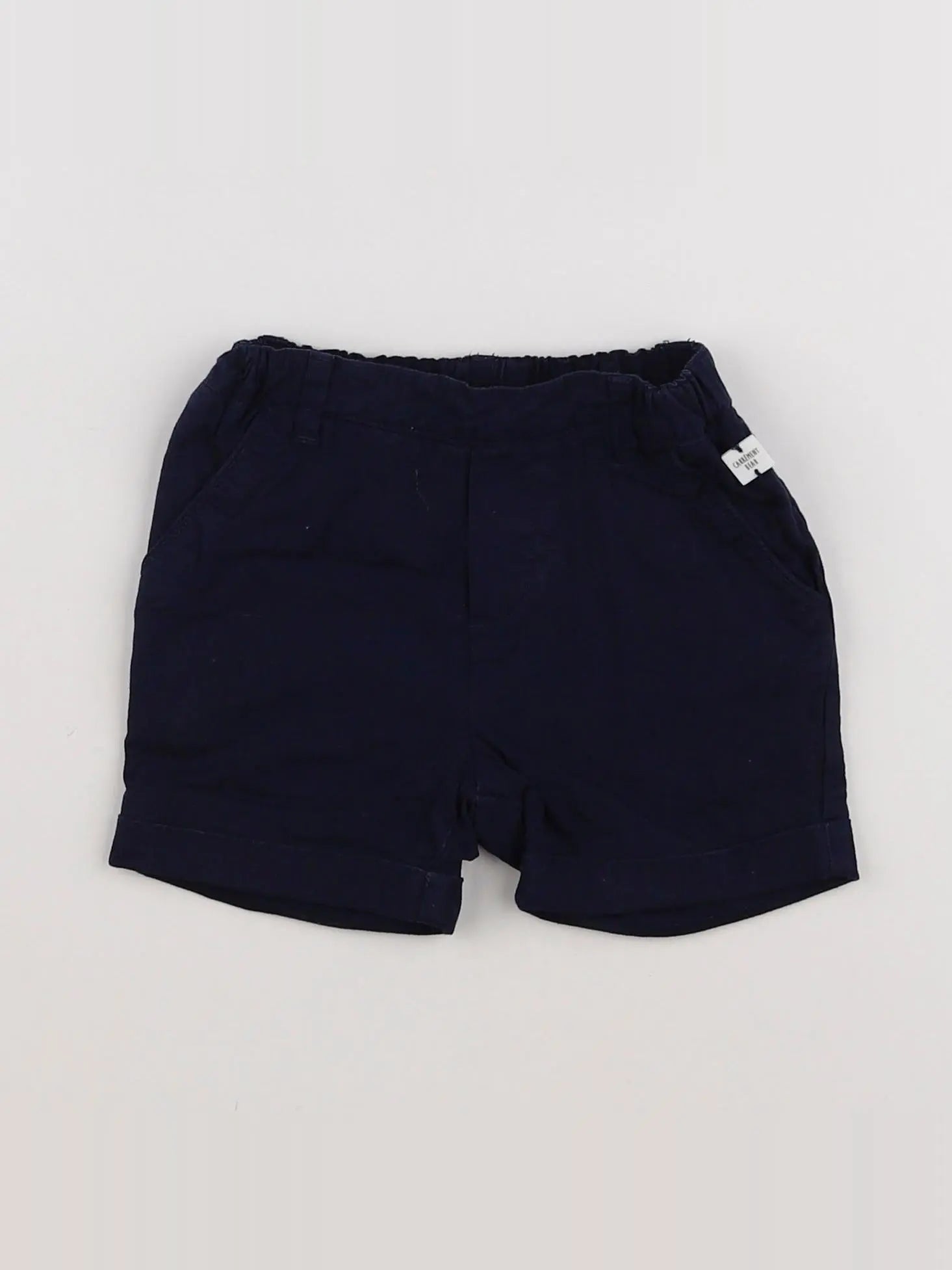 Carrément Beau - short bleu - 12 mois