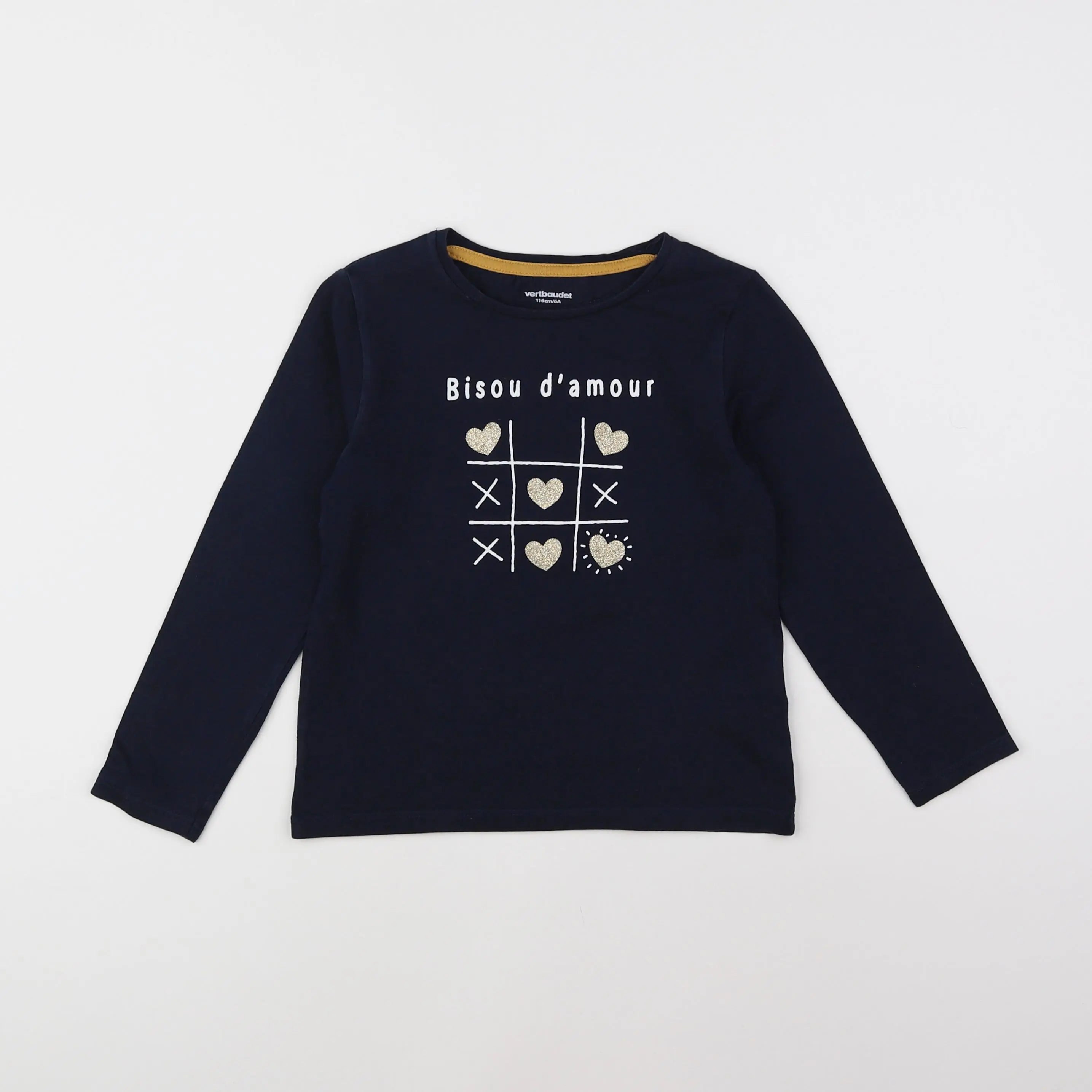 Vertbaudet - tee-shirt bleu - 6 ans