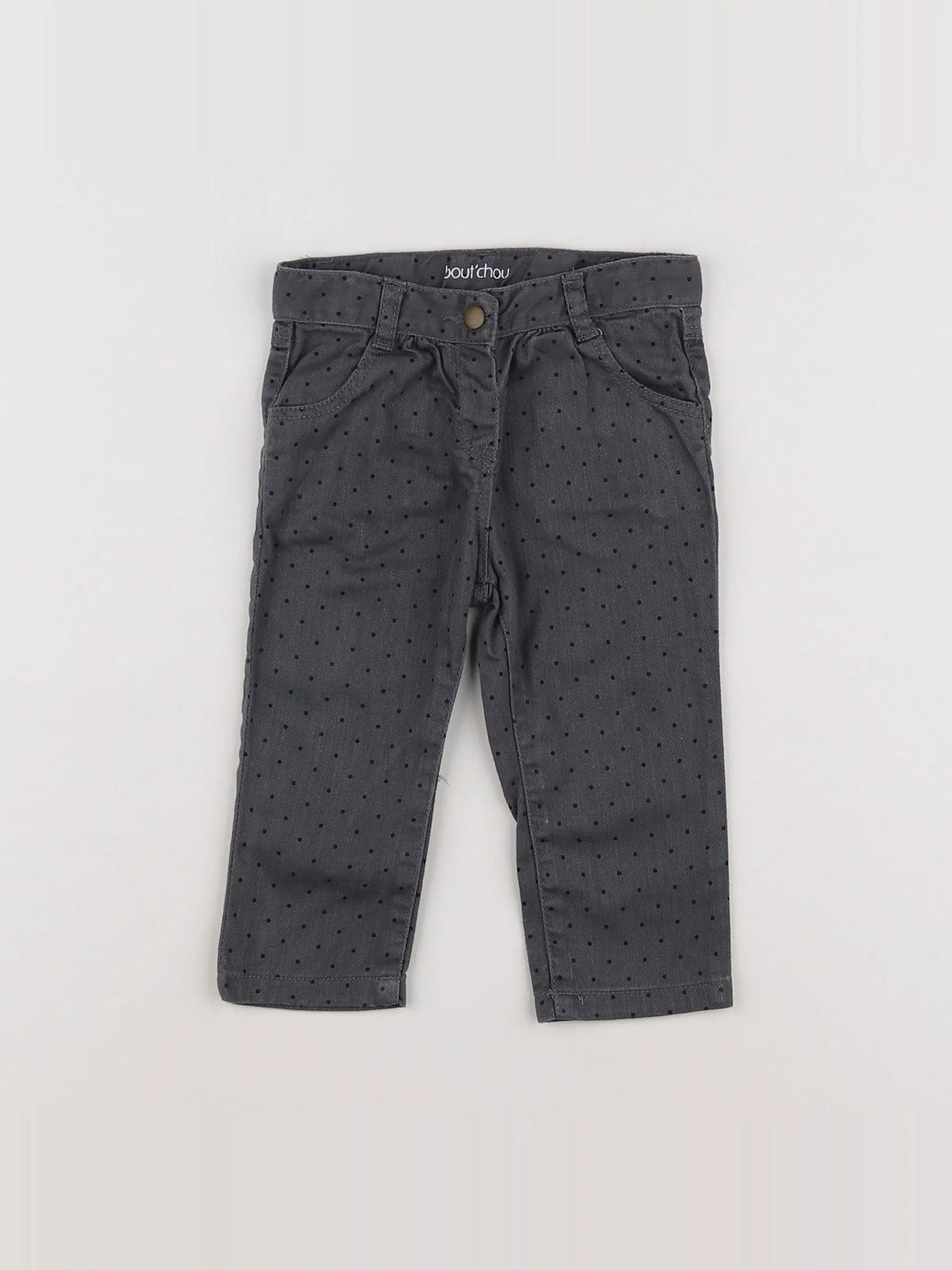 Boutchou - pantalon gris - 9 mois